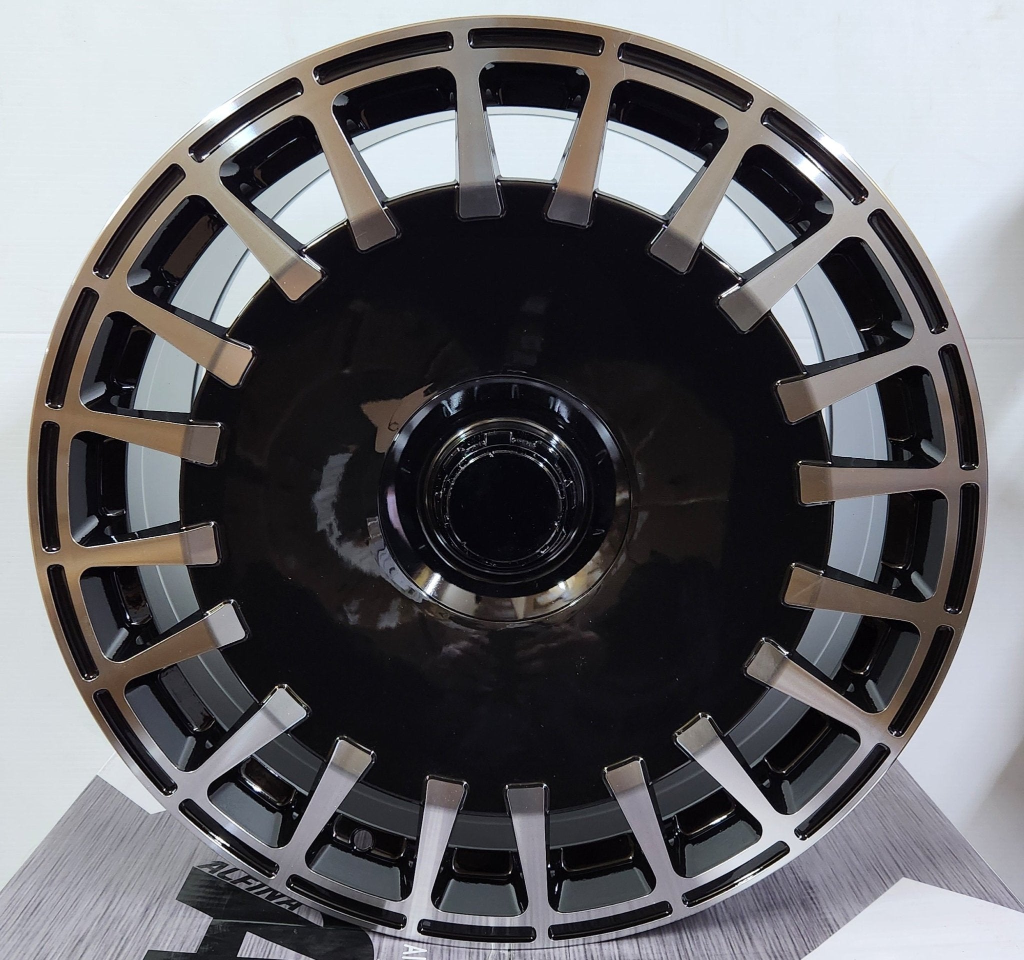 WHEELS - 22269 - 14 20X8.5 5X112 GLOSS BLACK MACHINE FACE - Gun Hill Tire House (WTW - WHOLESALE TIRES & WHEELS)