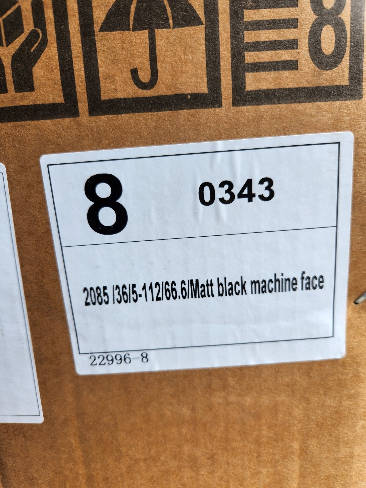 OE - 315 22212 - 4 20X8.5 5X112 MATE BLACK MACHINE FACE - Gun Hill Tire House (WTW - WHOLESALE TIRES & WHEELS)