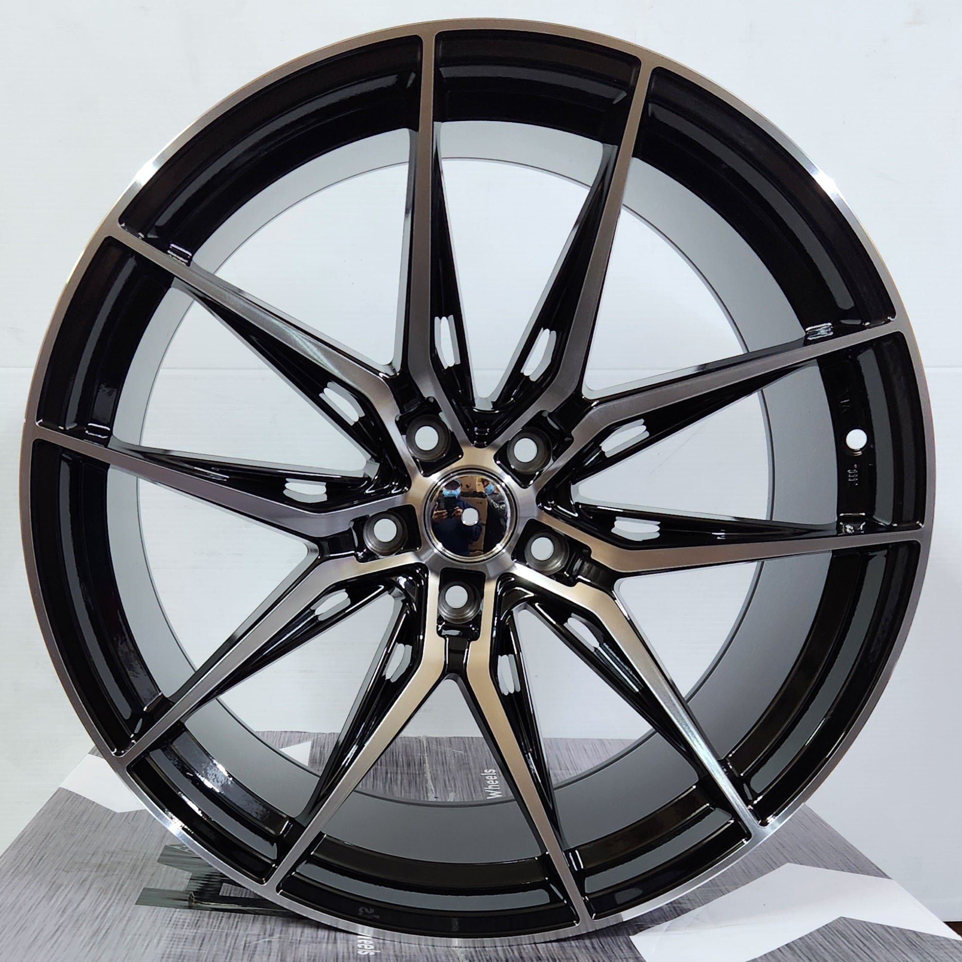PEGASUS - 5559 Si - 04 20x10 5x112 / 5x114.3 GLOSS BLACK MACHINE FACE - Gun Hill Tire House (WTW - WHOLESALE TIRES & WHEELS)