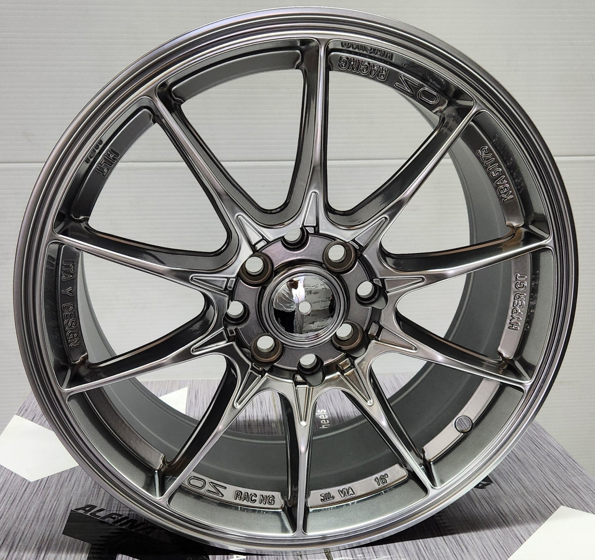 YX116 16X7 4X100 4X114.3 HYPER BLACK - Gun Hill Tire House (WTW - WHOLESALE TIRES & WHEELS)