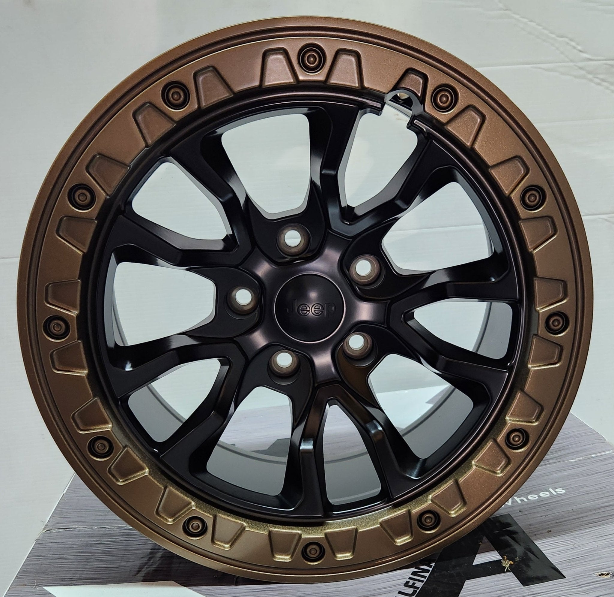 SHOGUN - 5601 17x9.0 5x127 MATTE BLACK BRONZE RIM GUARD - Gun Hill Tire House (WTW - WHOLESALE TIRES & WHEELS)