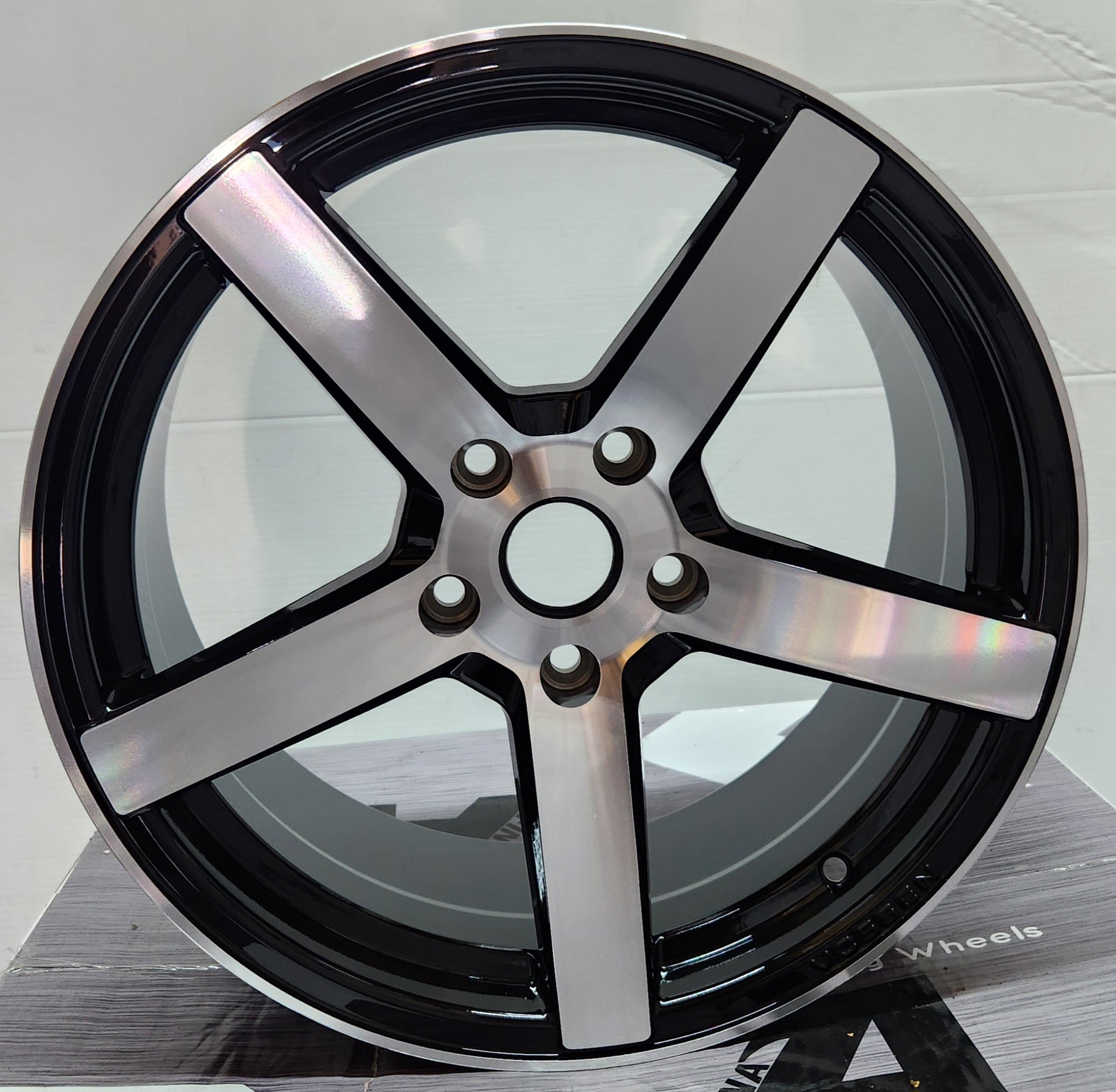 OE - 5109 CVR - 3 REP 17x8.0 5x114.3 GLOSS BLACK MACHINE FACE - Gun Hill Tire House (WTW - WHOLESALE TIRES & WHEELS)
