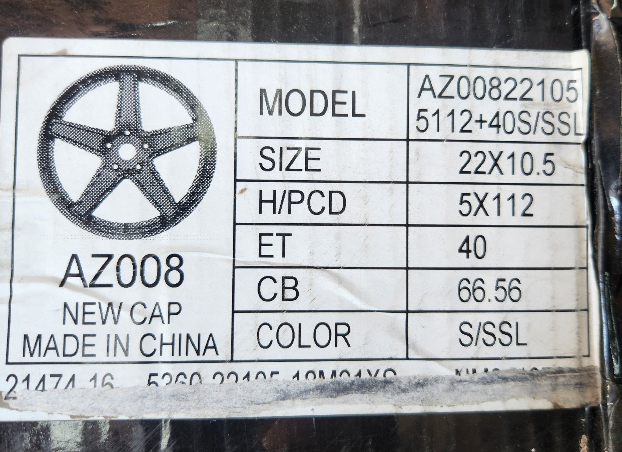 AZ008 22X9.0 5X120 S/SSL - Gun Hill Tire House (WTW - WHOLESALE TIRES & WHEELS)