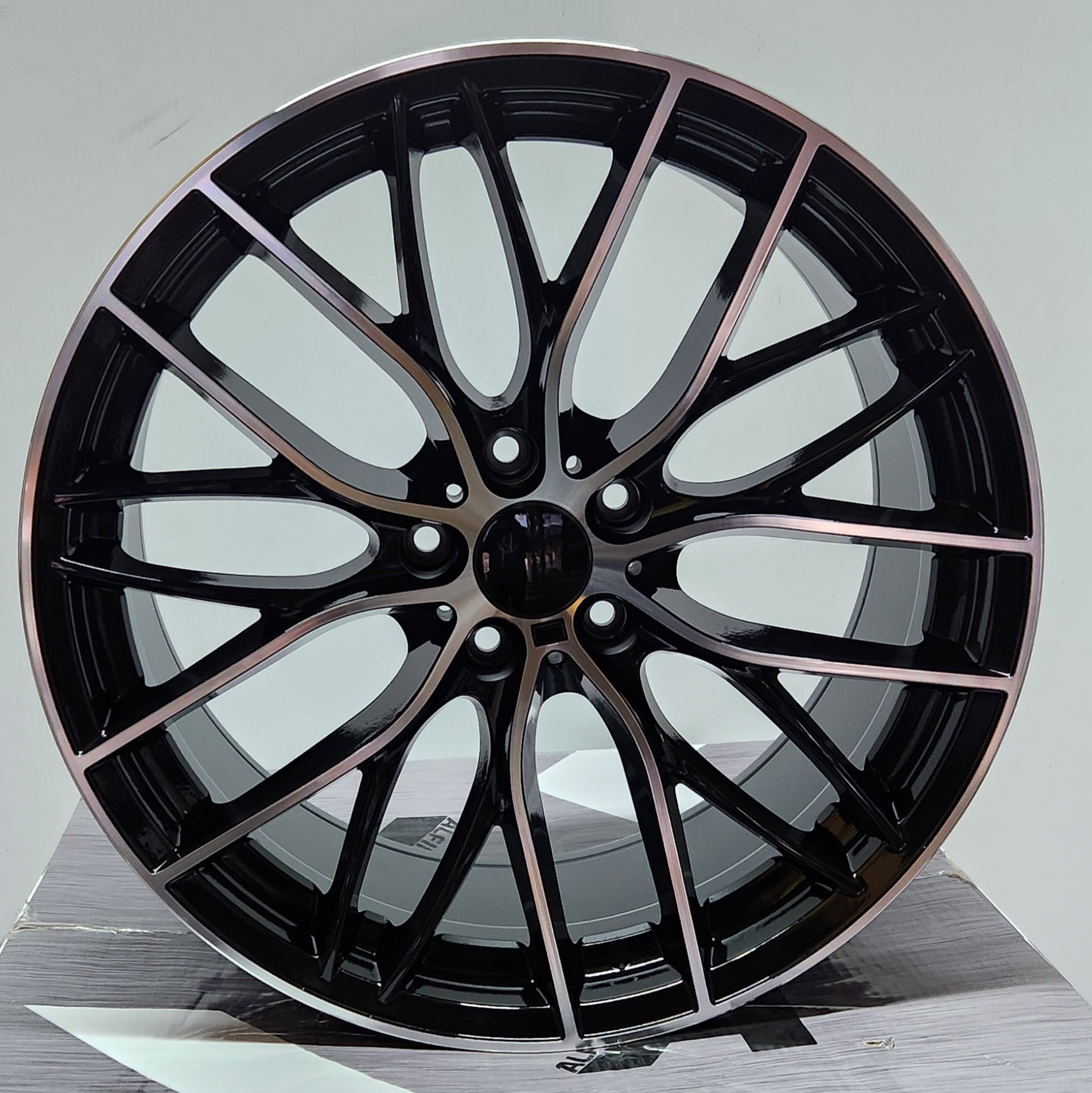 W740 20X9.5 5X120 BLACK MACHINED FACE - Gun Hill Tire House (WTW - WHOLESALE TIRES & WHEELS)