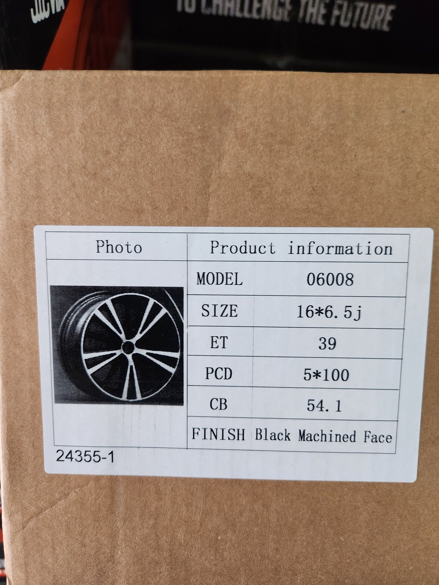 OE - 0099 16x6.5 5x100 GLOSS BLACK MACHINE FACE - Gun Hill Tire House (WTW - WHOLESALE TIRES & WHEELS)