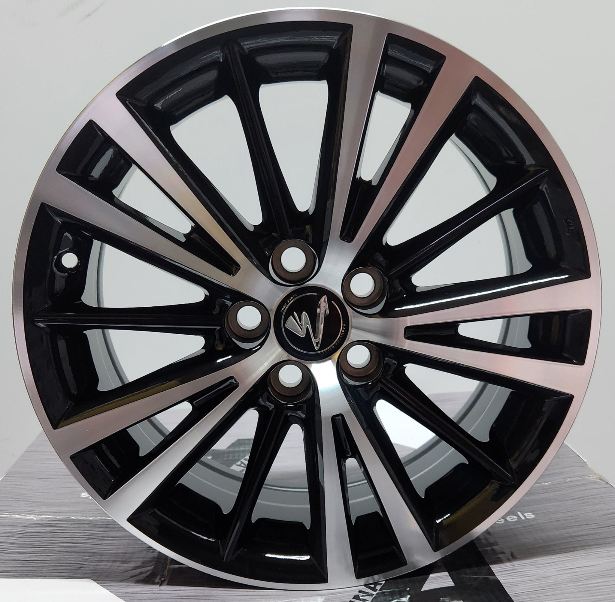 OE - 0099 16x6.5 5x100 GLOSS BLACK MACHINE FACE - Gun Hill Tire House (WTW - WHOLESALE TIRES & WHEELS)