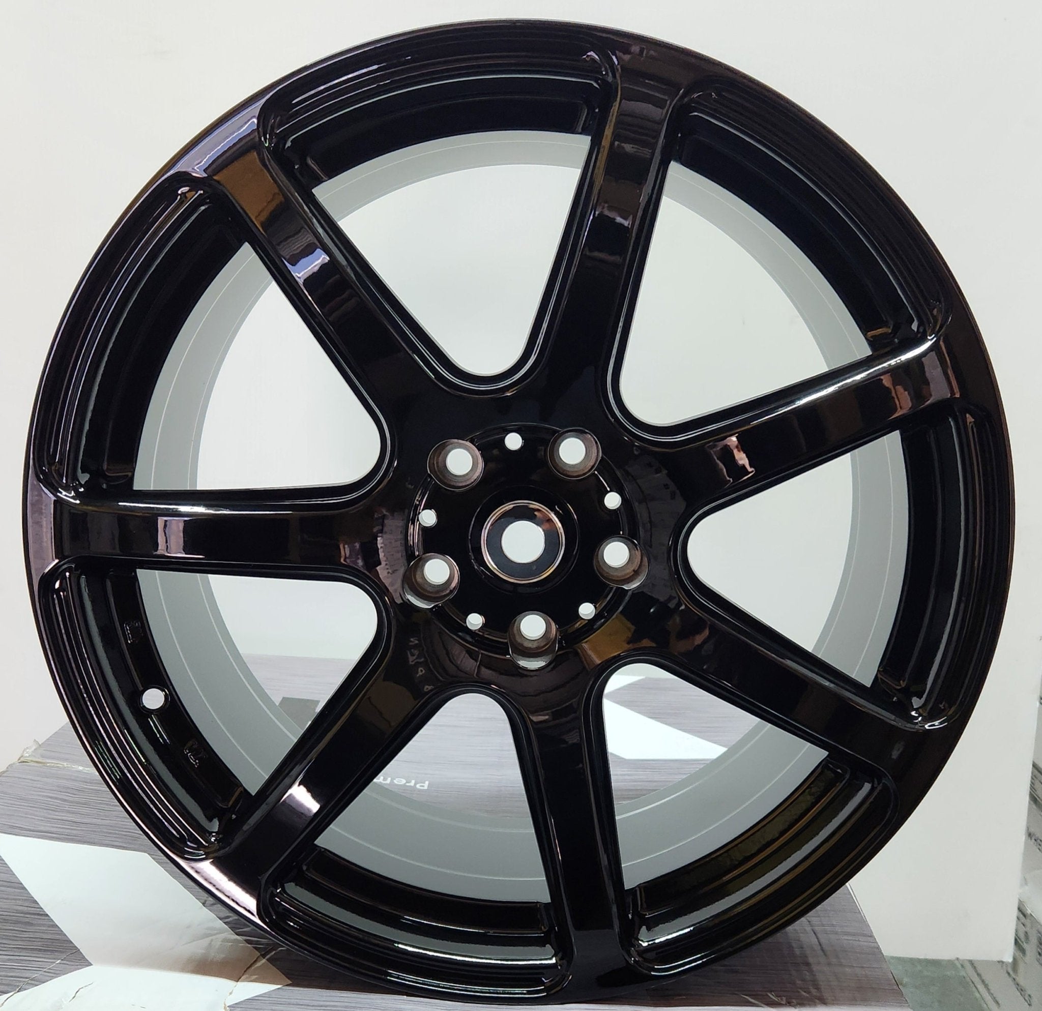 OE - EMOTION 7035 19X8.5 5X114.3 GLOSS BLACK - Gun Hill Tire House (WTW - WHOLESALE TIRES & WHEELS)