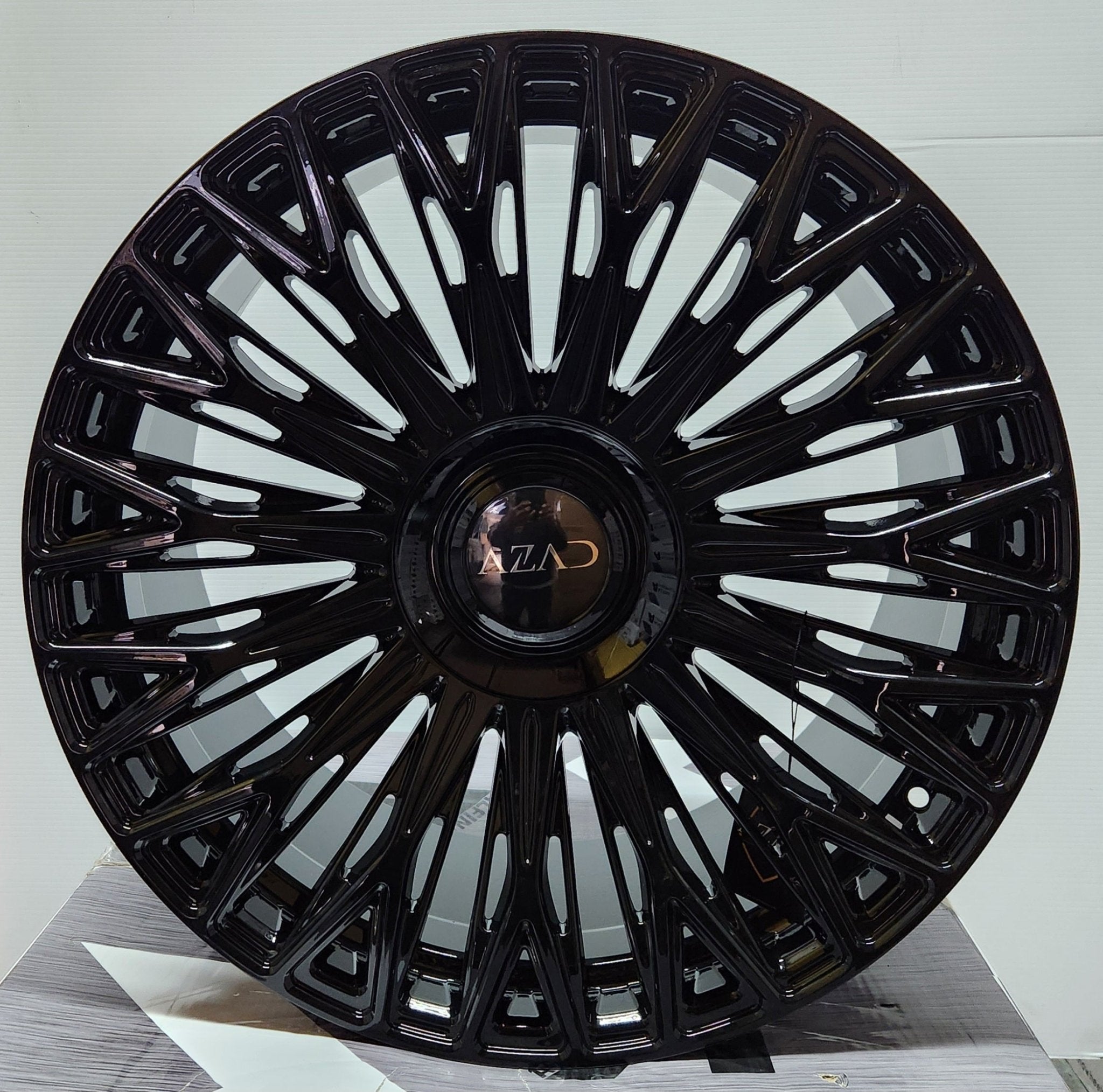 AZAD AZV03 22X9 5X112 5X114.3 GLOSS BLACK - Gun Hill Tire House (WTW - WHOLESALE TIRES & WHEELS)