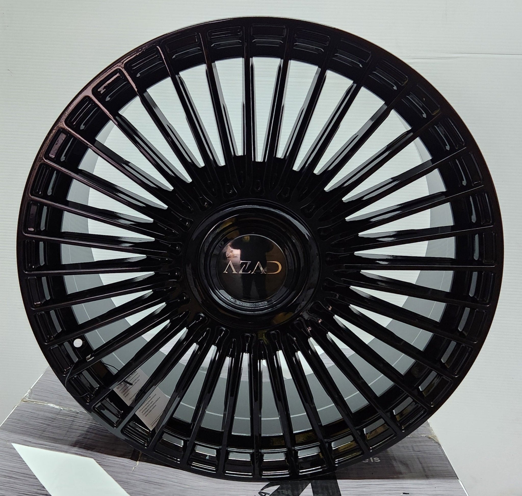 AZAD AZV04 22X9 5X112 5X114.3 GLOSS BLACK - Gun Hill Tire House (WTW - WHOLESALE TIRES & WHEELS)