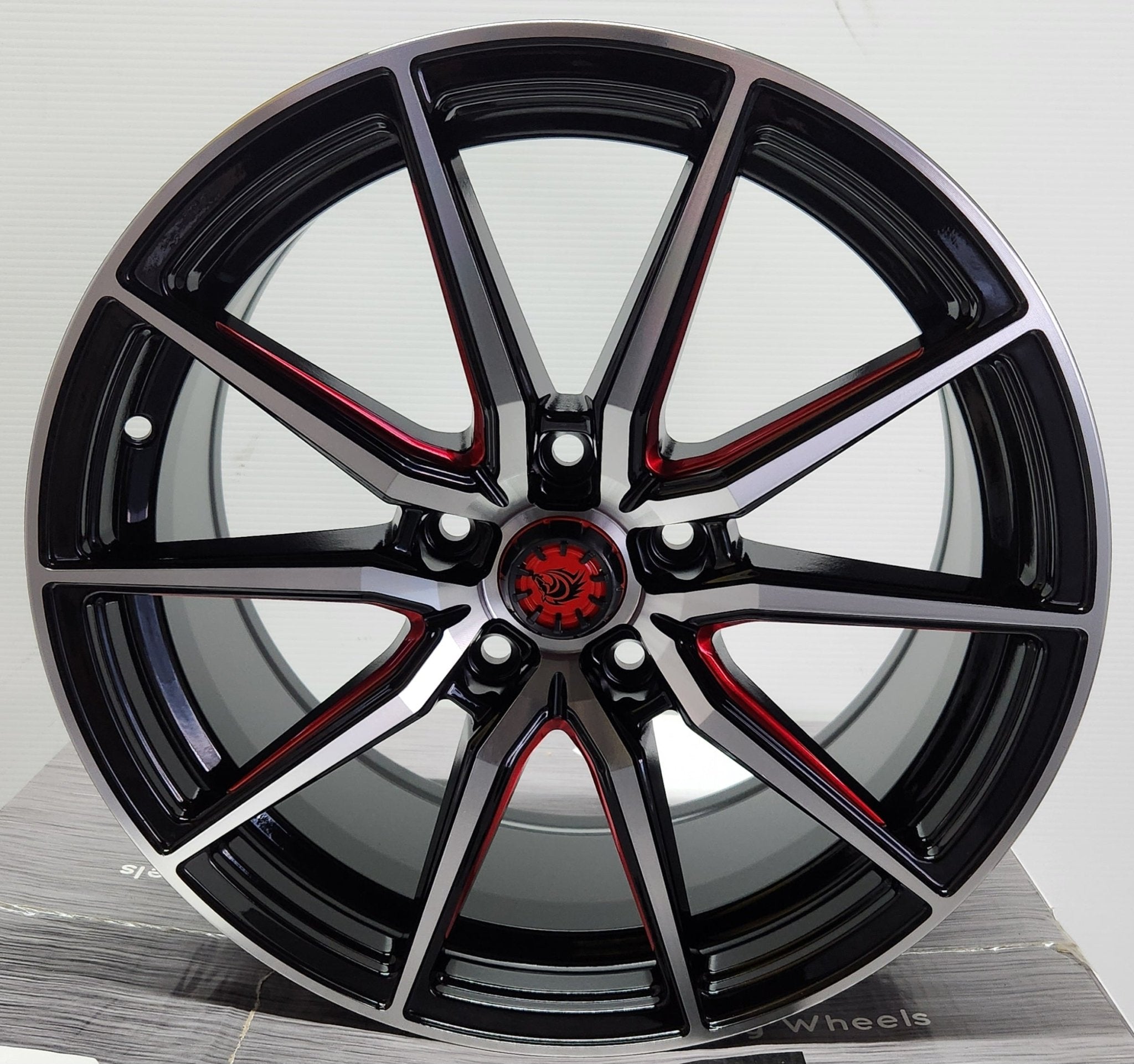 RAPIDASH RD - D7 17X7.5 5X4.5 MB+MILLING +RED - Gun Hill Tire House (WTW - WHOLESALE TIRES & WHEELS)