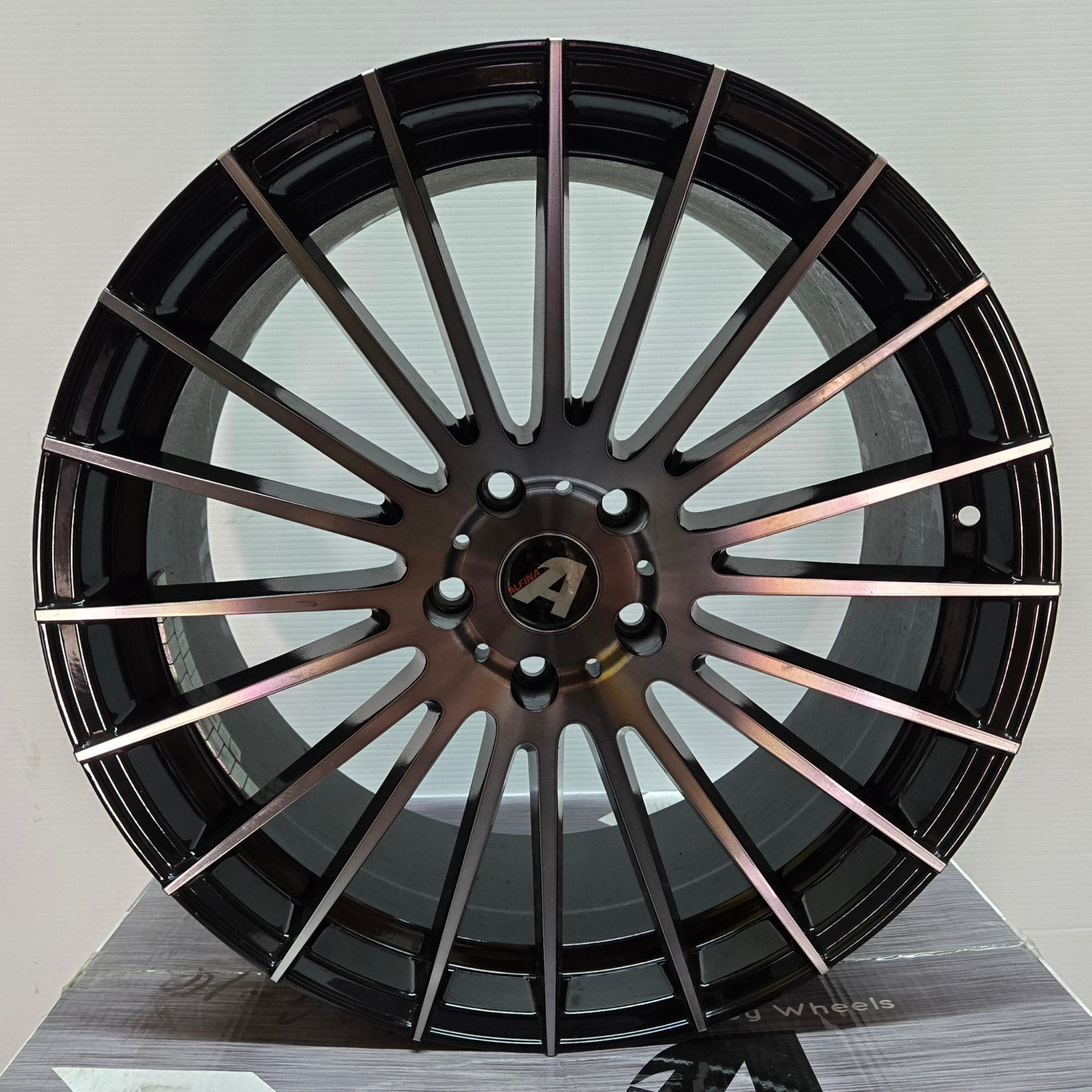 AF305 20X10 5X120 GLOSS BLACK MACHINED DARK TINT - Gun Hill Tire House (WTW - WHOLESALE TIRES & WHEELS)