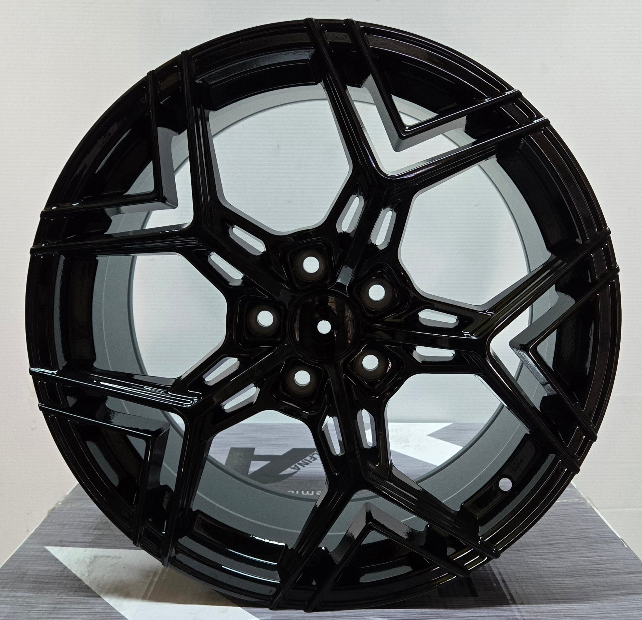 ZS074 YX118 WORKS VS100 18x8.5 5x112 / 5x114.3 PIANO BLACK - Gun Hill Tire House (WTW - WHOLESALE TIRES & WHEELS)