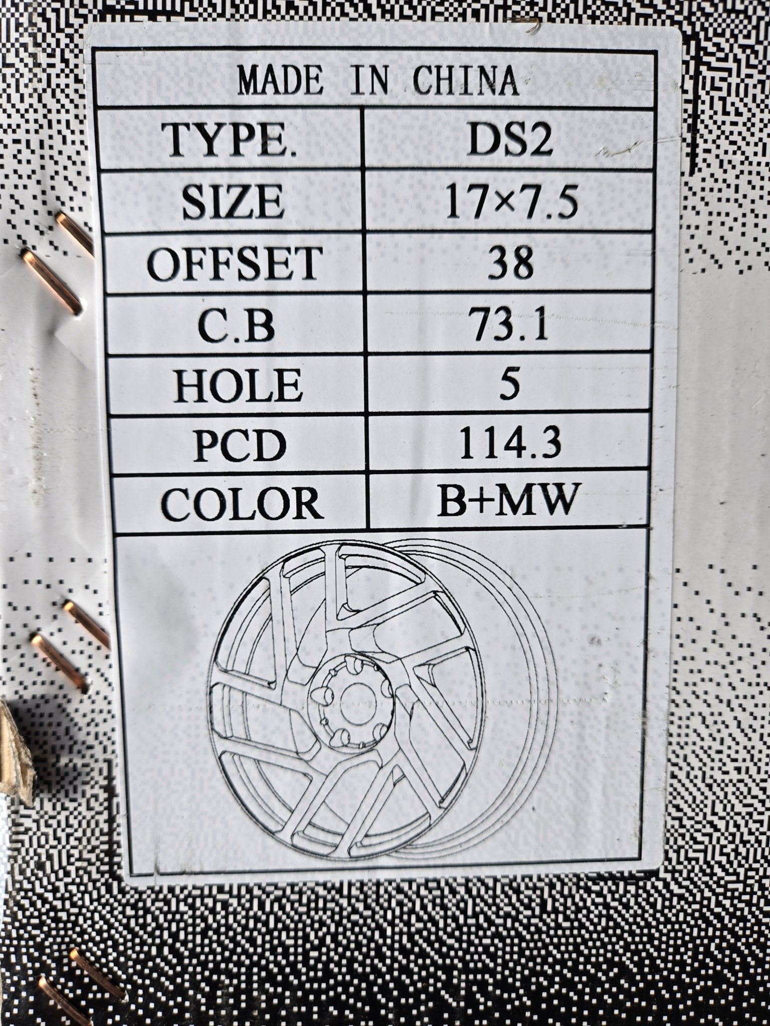 DRASTIC DS2 - M 17x7.5 5x114.3 BLACK MILLING WINDOW - Gun Hill Tire House (WTW - WHOLESALE TIRES & WHEELS)