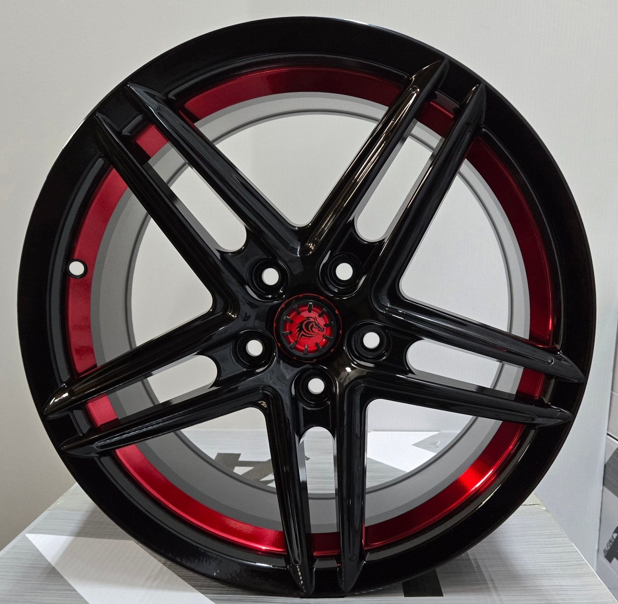 RAPIDASH RD - V5 17X7.5 5X4.5 B+RED UC - Gun Hill Tire House (WTW - WHOLESALE TIRES & WHEELS)
