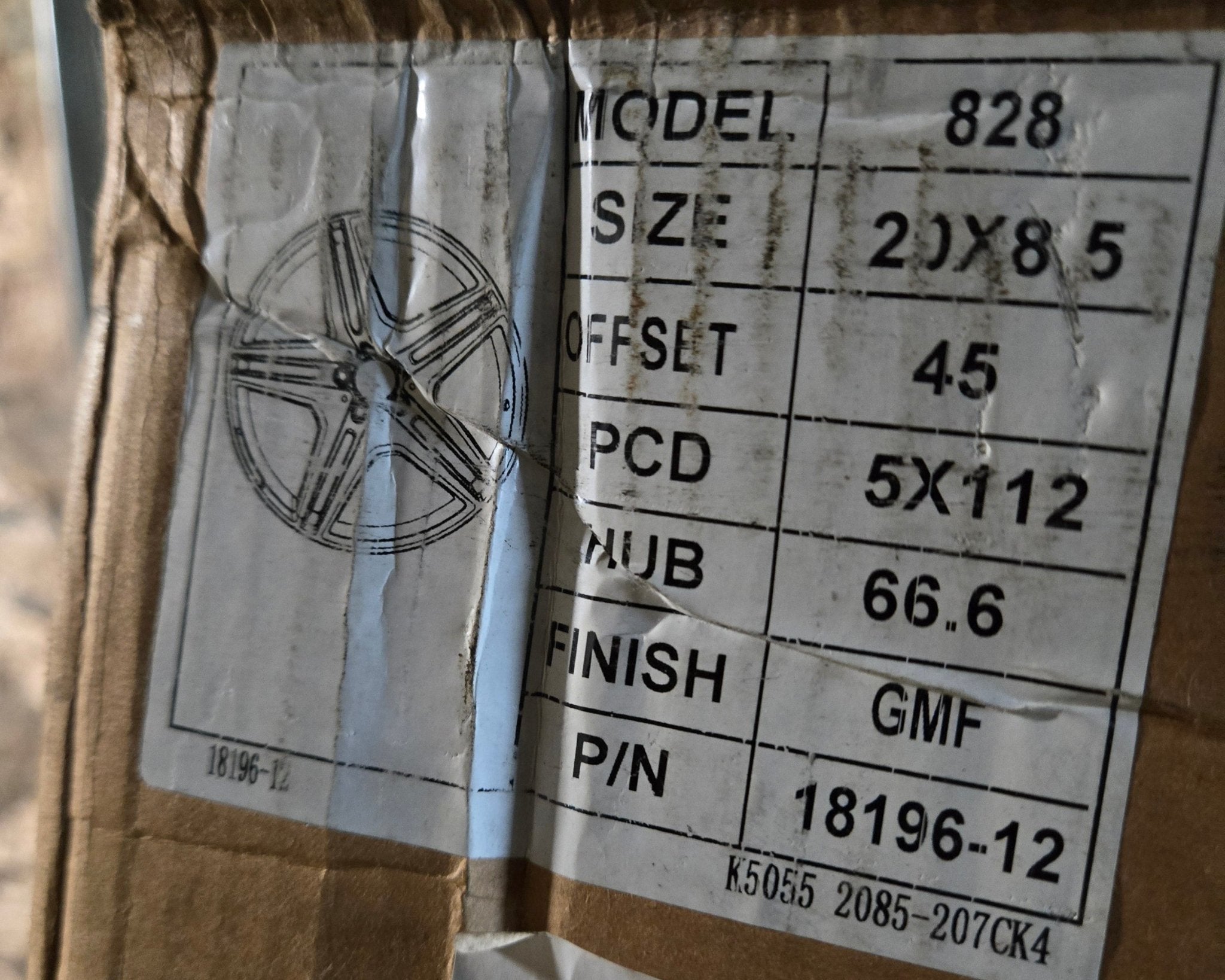 W828 828 WHELLS 20X9.5 5X112 GUN MERAL MACHINED FACE - Gun Hill Tire House (WTW - WHOLESALE TIRES & WHEELS)