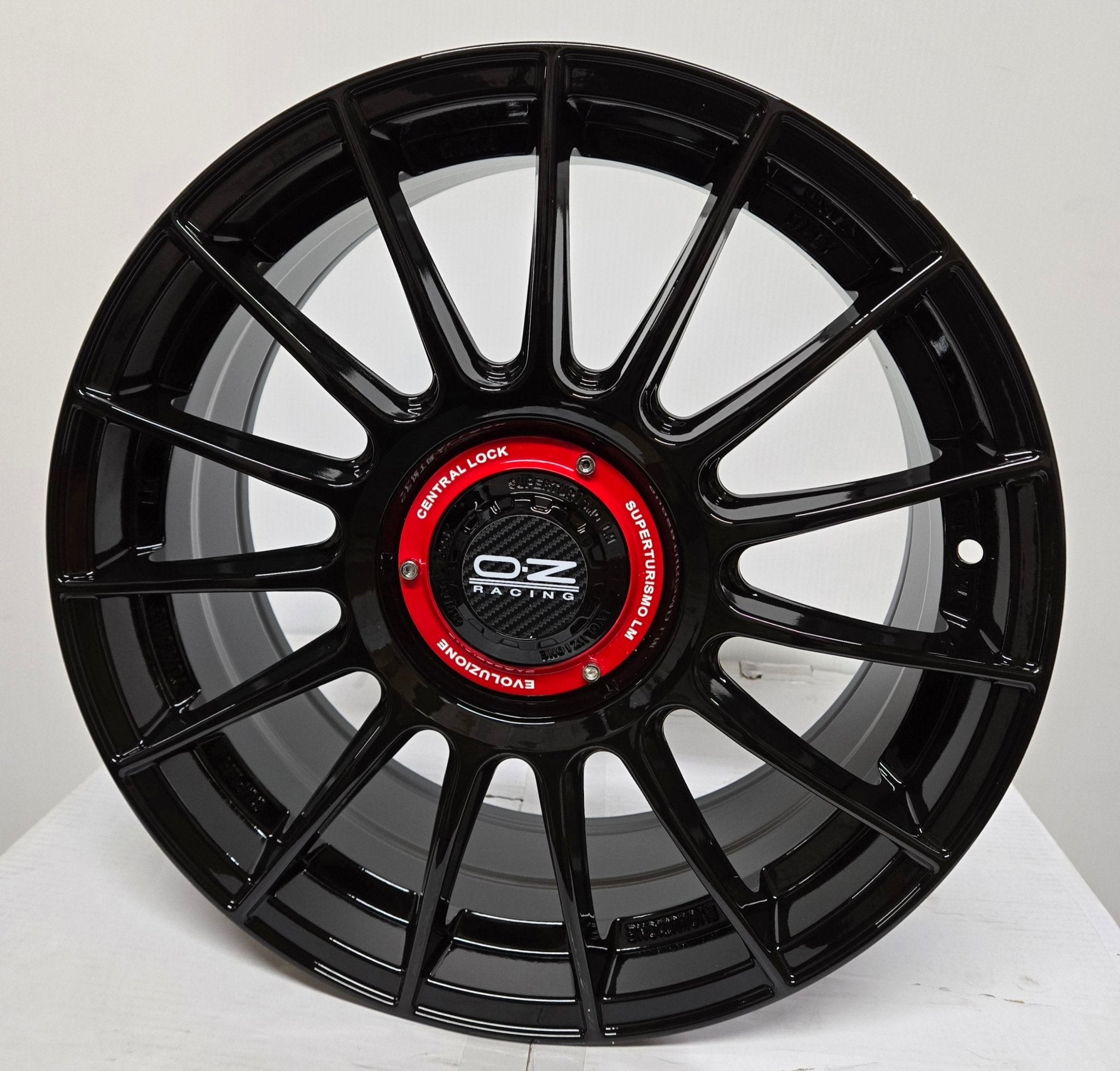 YX1118 SUPERTORISMO - EVO REP 17x7.5 4x100 / 4x114.3 GLOSS BLACK - Gun Hill Tire House (WTW - WHOLESALE TIRES & WHEELS)