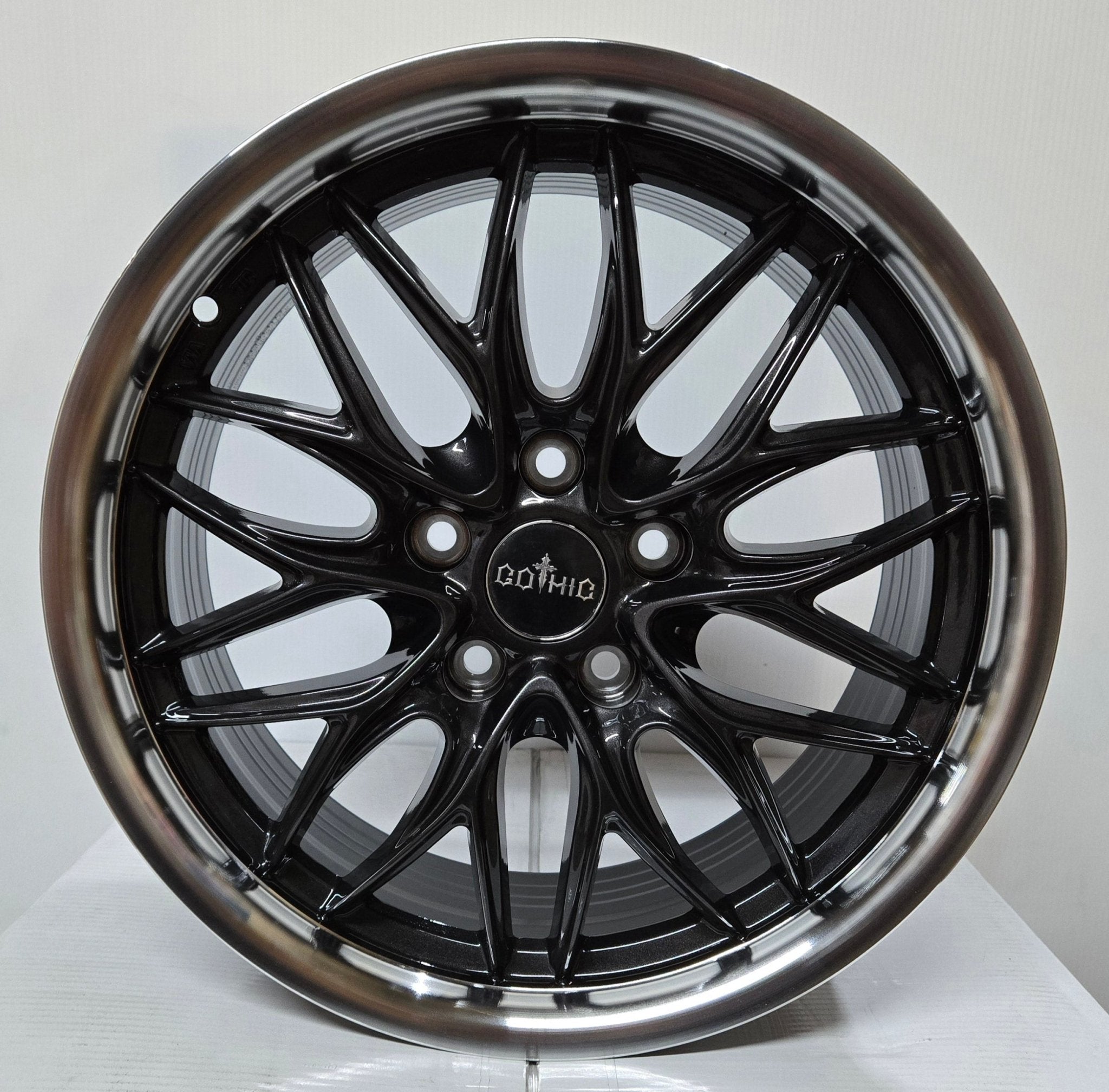 GOT - 004 17X7.5 5X114.3 BLACK POLISH - Gun Hill Tire House (WTW - WHOLESALE TIRES & WHEELS)