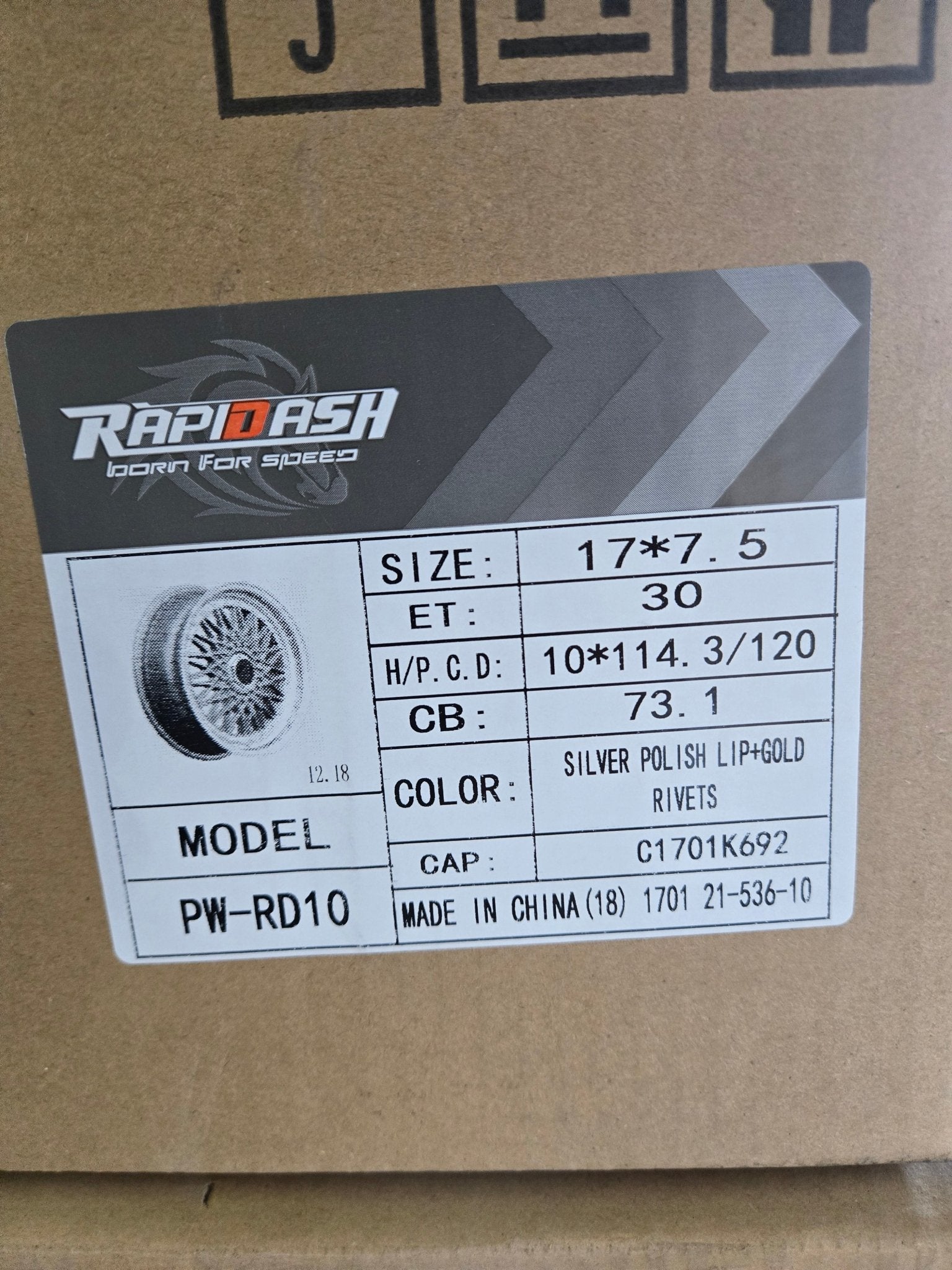 PW - RD10 17X7.5 5X120 5X114.3 SILVER MACHINED LIP - Gun Hill Tire House (WTW - WHOLESALE TIRES & WHEELS)