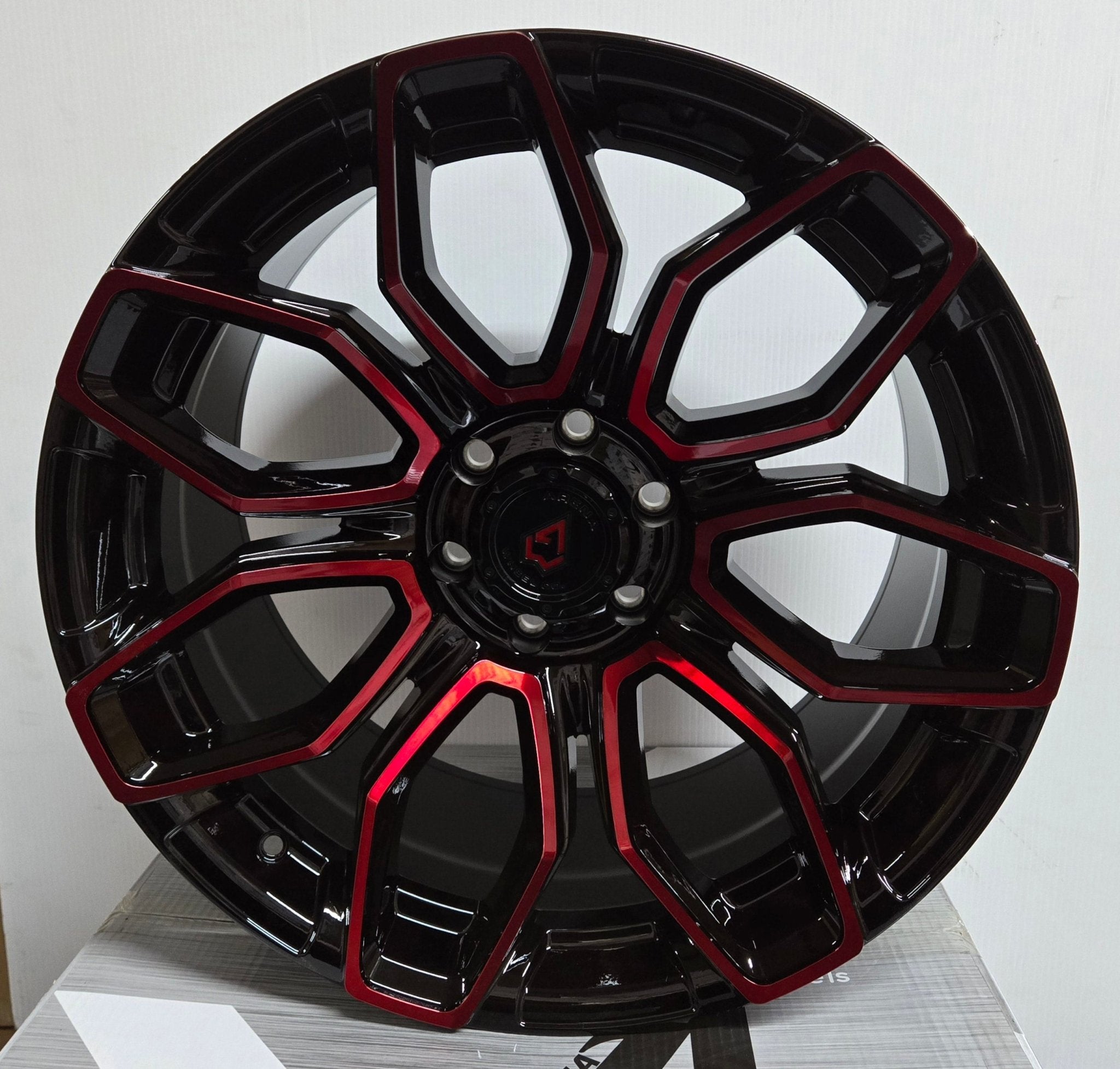 A116 ARENA COBRA 22X10 6X139.7 GLOSS BLACK MACHINE RED TINT - Gun Hill Tire House (WTW - WHOLESALE TIRES & WHEELS)