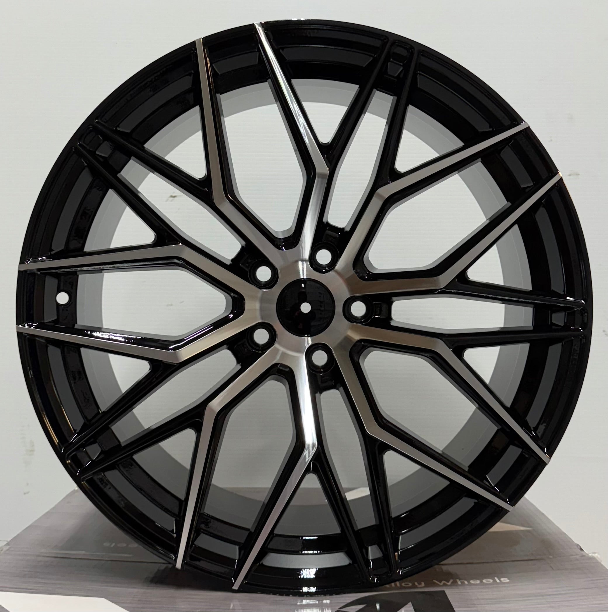 ALFINA AF303 20x9 5x112 / 5x114.3 GLOSS BLACK MACHINED FACE - Gun Hill Tire House (WTW - WHOLESALE TIRES & WHEELS)