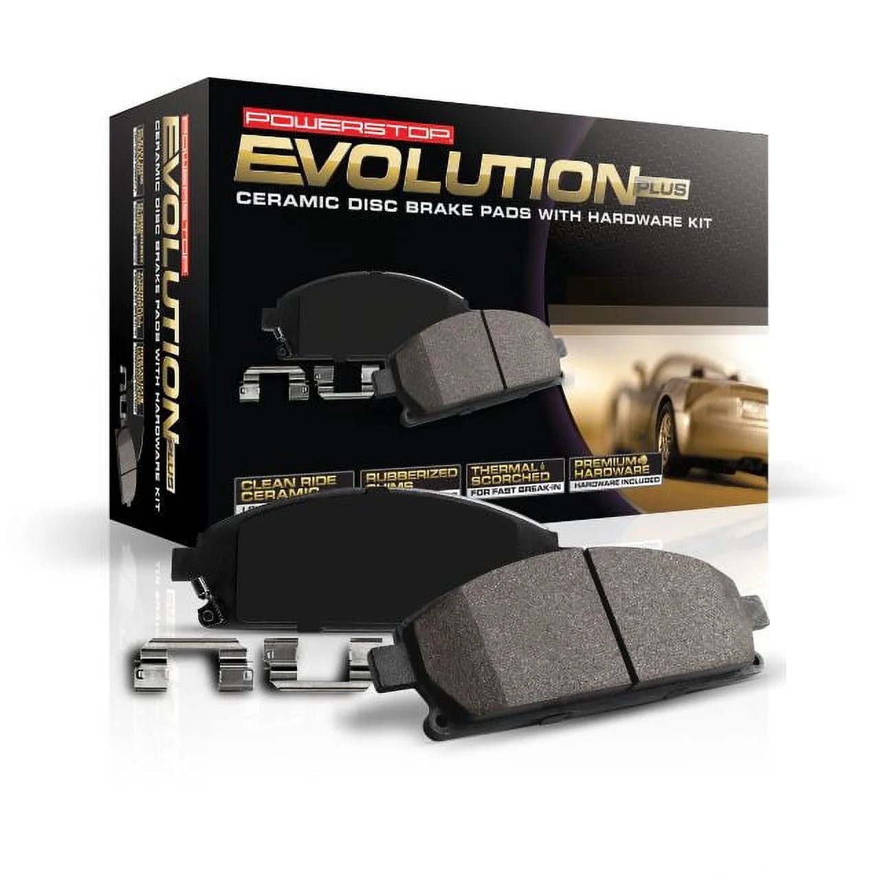 Rear Z17 Evolution Ceramic Brake Pads with Hardware 17 - 1212 - Gun Hill Tire House (WTW - WHOLESALE TIRES & WHEELS)