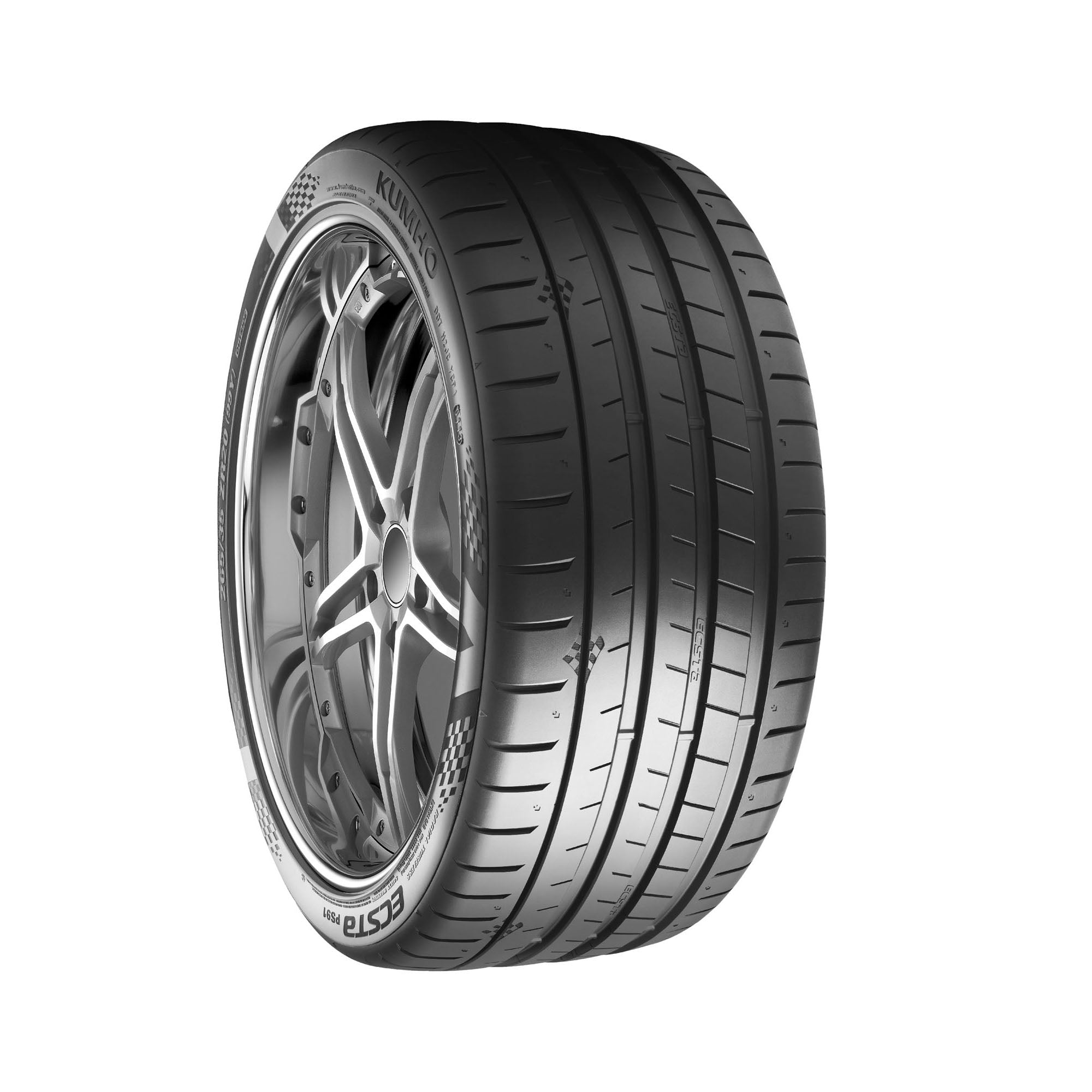 275/35ZR18 Kumho Ecsta PS91 UHP Summer (99Y) XL Passenger Tire - Gun Hill Tire House (WTW - WHOLESALE TIRES & WHEELS)