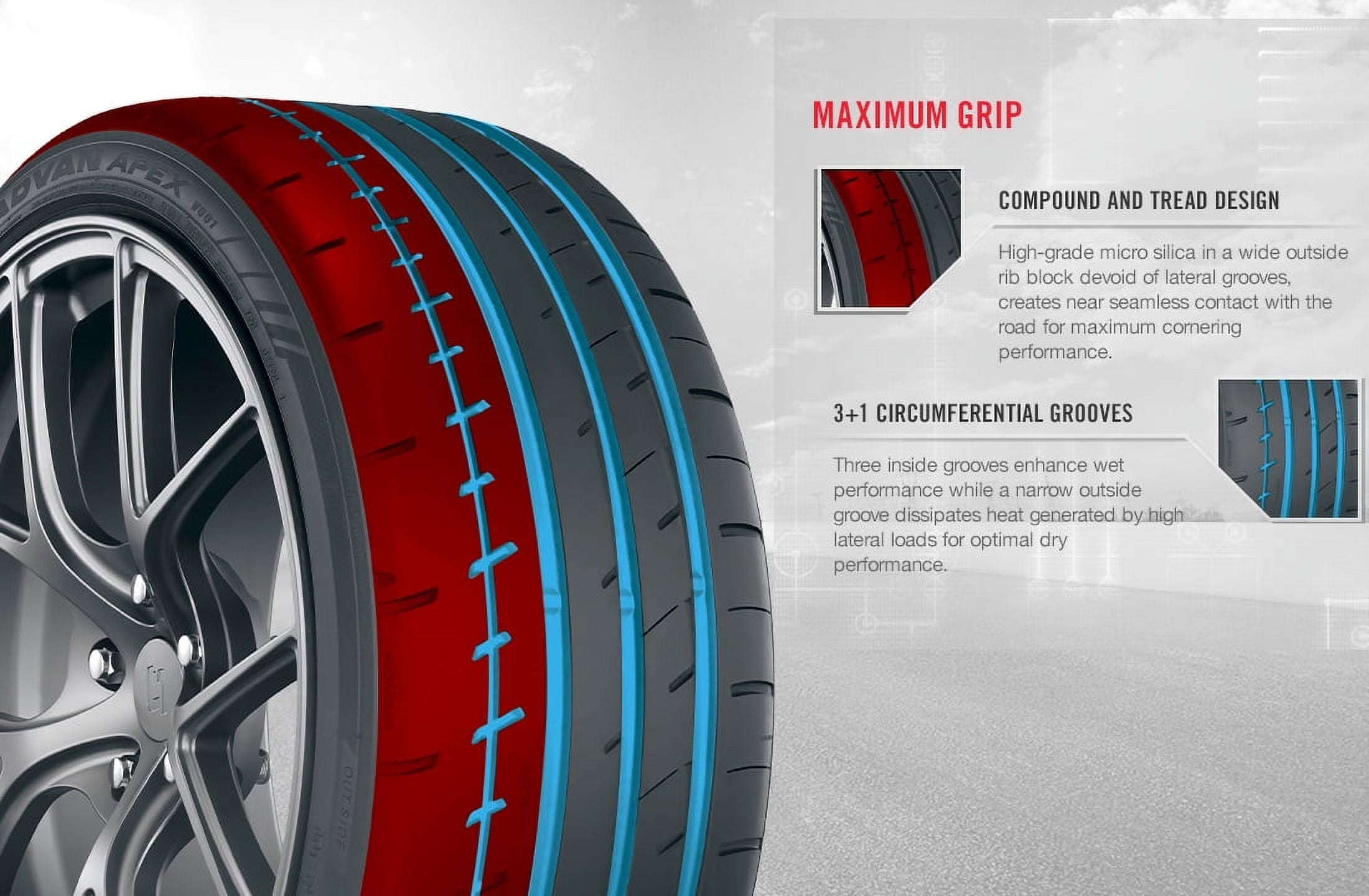 275/35R19 Yokohama Advan Apex V601 UHP 100Y XL Passenger Tire - Gun Hill Tire House (WTW - WHOLESALE TIRES & WHEELS)