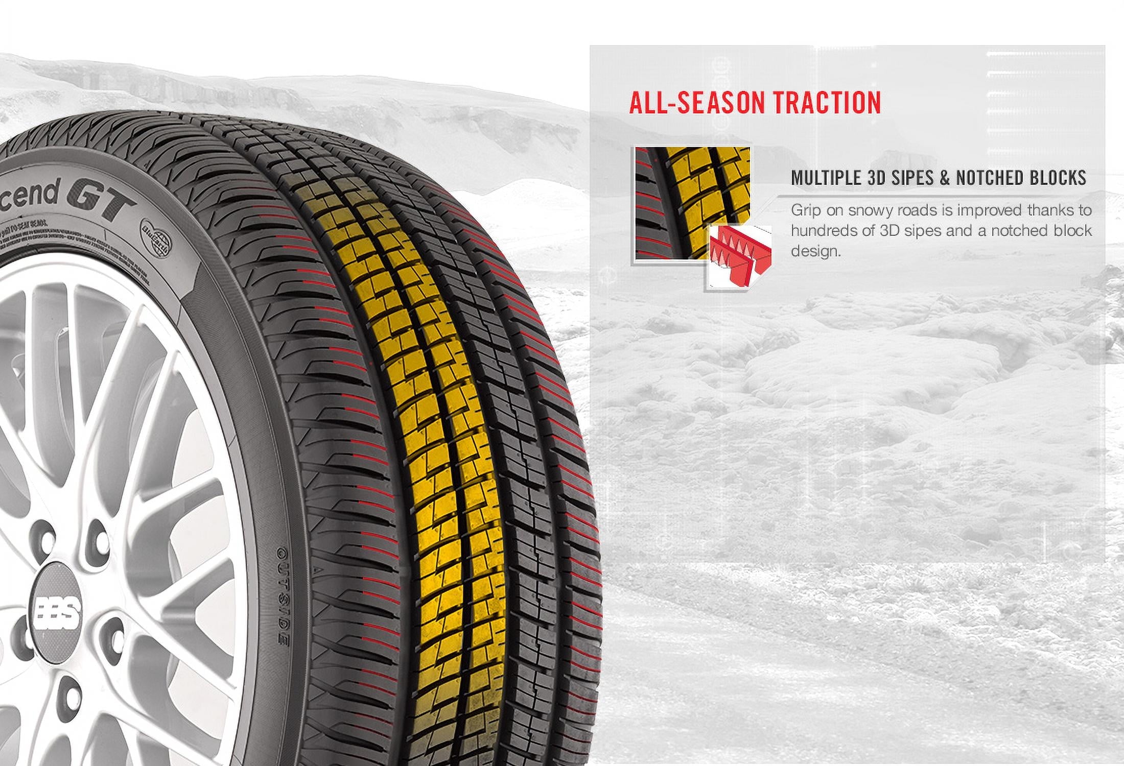 205/50R17XL Yokohama Avid Ascend GT 93V BW All Season Tire - Gun Hill Tire House (WTW - WHOLESALE TIRES & WHEELS)