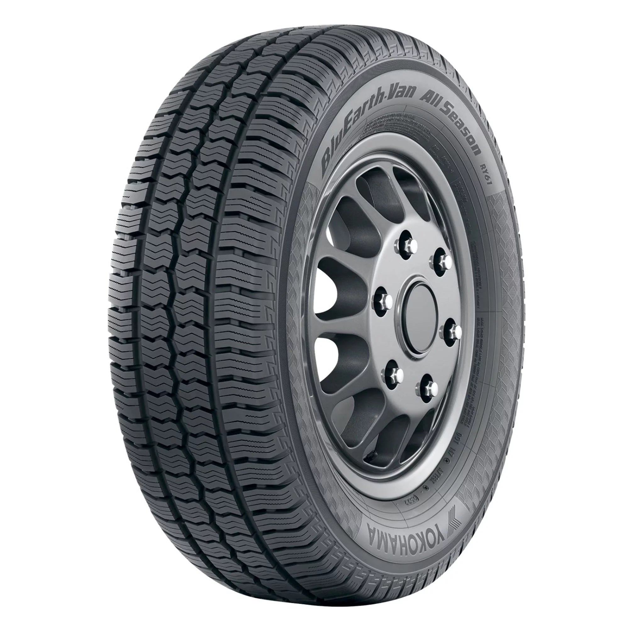 195/75R16C/8 Yokohama Bluearth - Van All Season RY61 107/105R BW All Season Tire - Gun Hill Tire House (WTW - WHOLESALE TIRES & WHEELS)