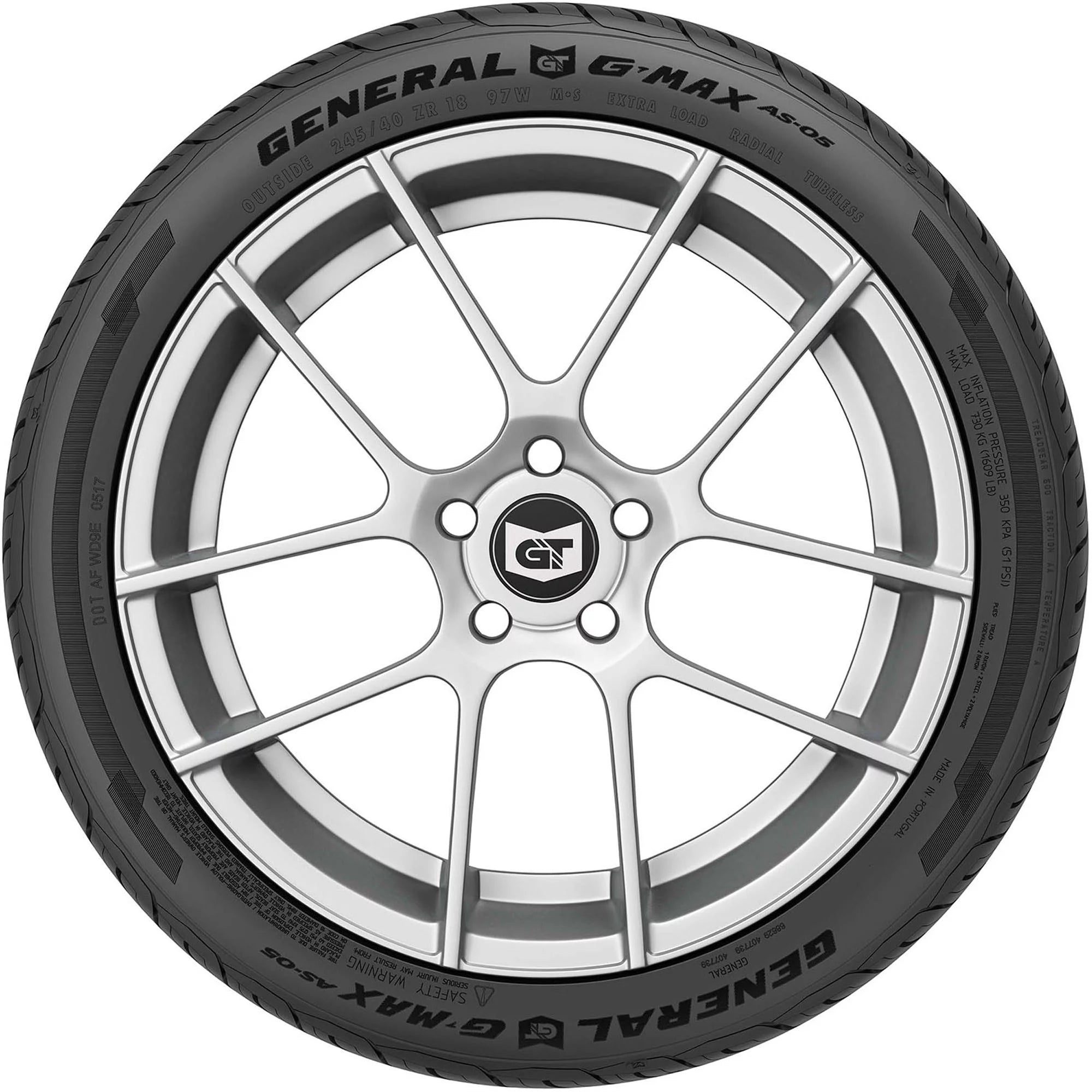 205/45ZR17 General G - MAX AS - 05 UHP All Season 88W XL Passenger Tire - Gun Hill Tire House (WTW - WHOLESALE TIRES & WHEELS)