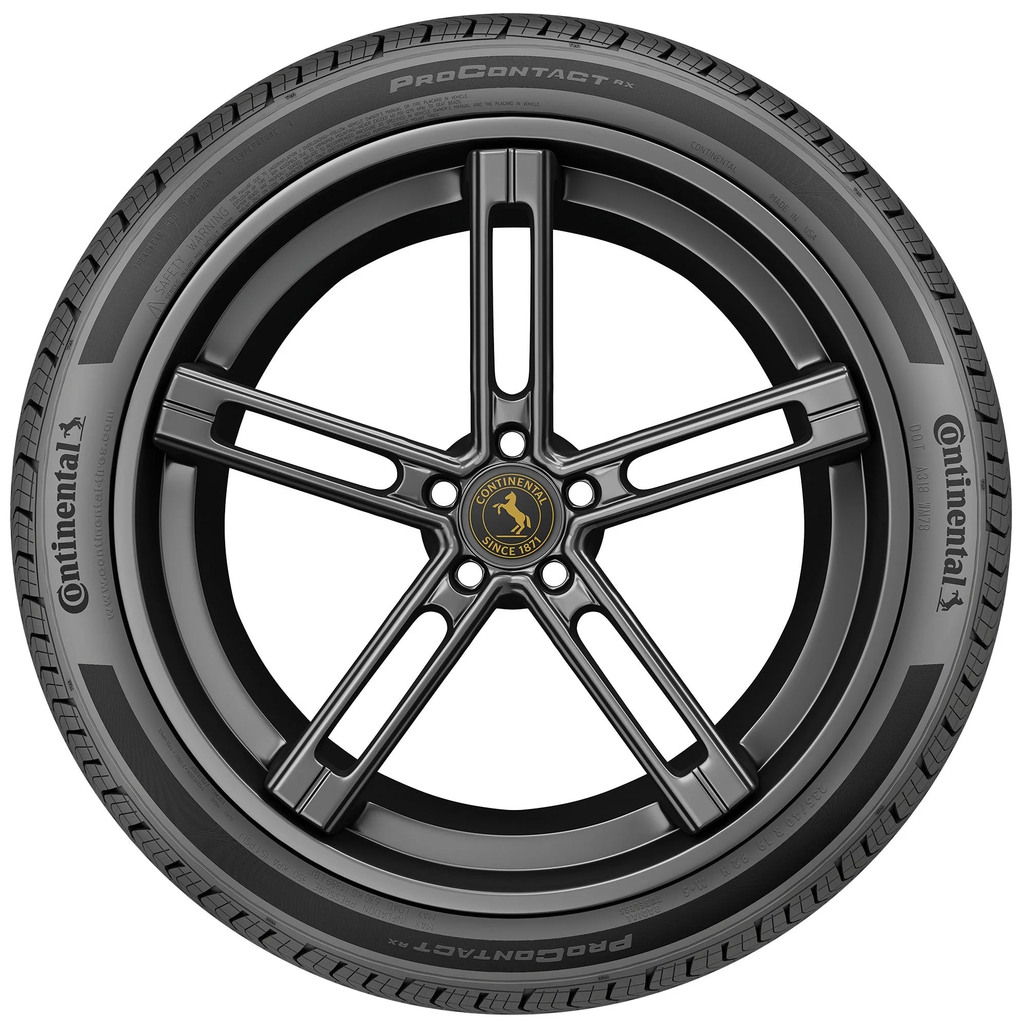 285/40R20 Continental Procontact RX All Season 108H XL Passenger Tire - Gun Hill Tire House (WTW - WHOLESALE TIRES & WHEELS)