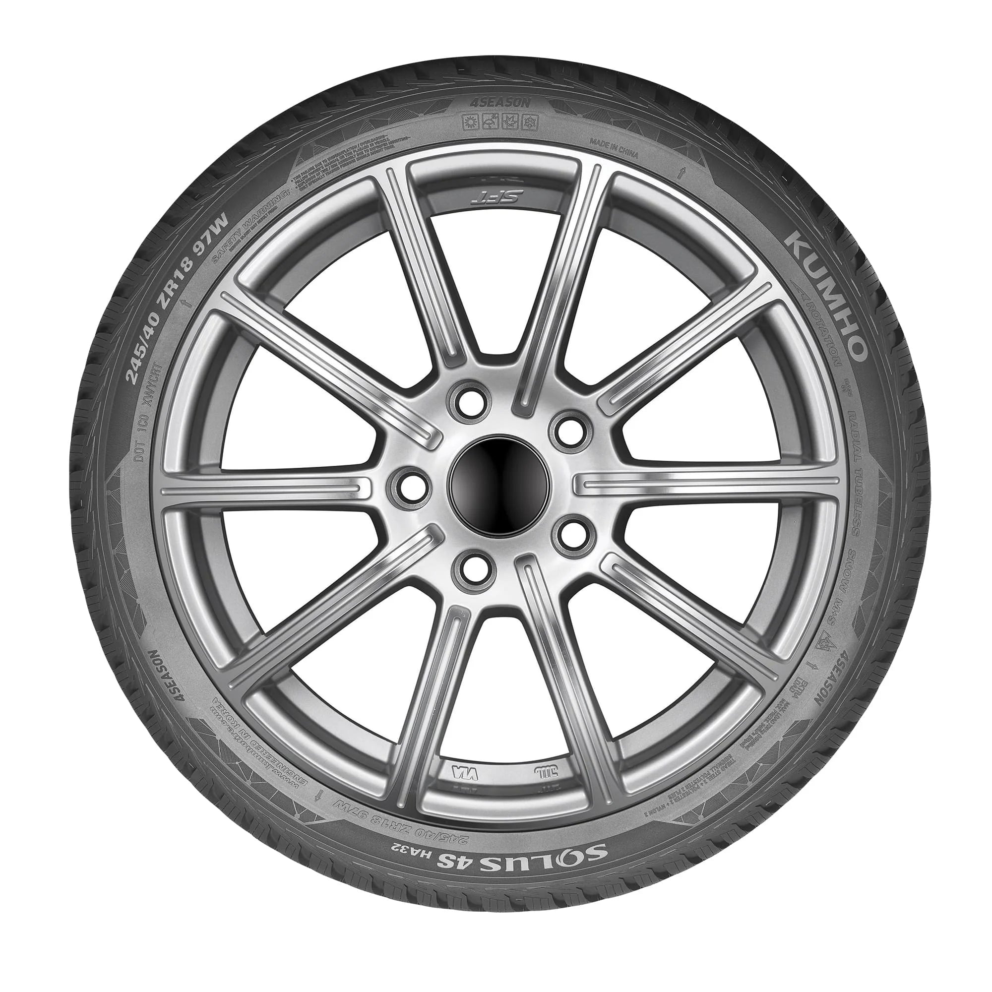 215/45R17 Kumho Solus HA32 All Weather 91W XL Passenger Tire - Gun Hill Tire House (WTW - WHOLESALE TIRES & WHEELS)