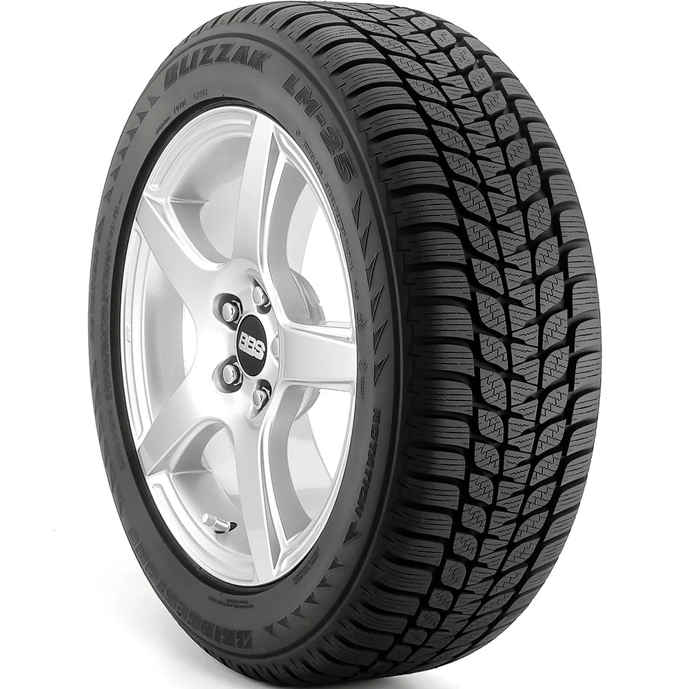 245/45R18 Bridgestone Blizzak LM - 25 RFT Winter 96V Passenger Tire - Gun Hill Tire House (WTW - WHOLESALE TIRES & WHEELS)
