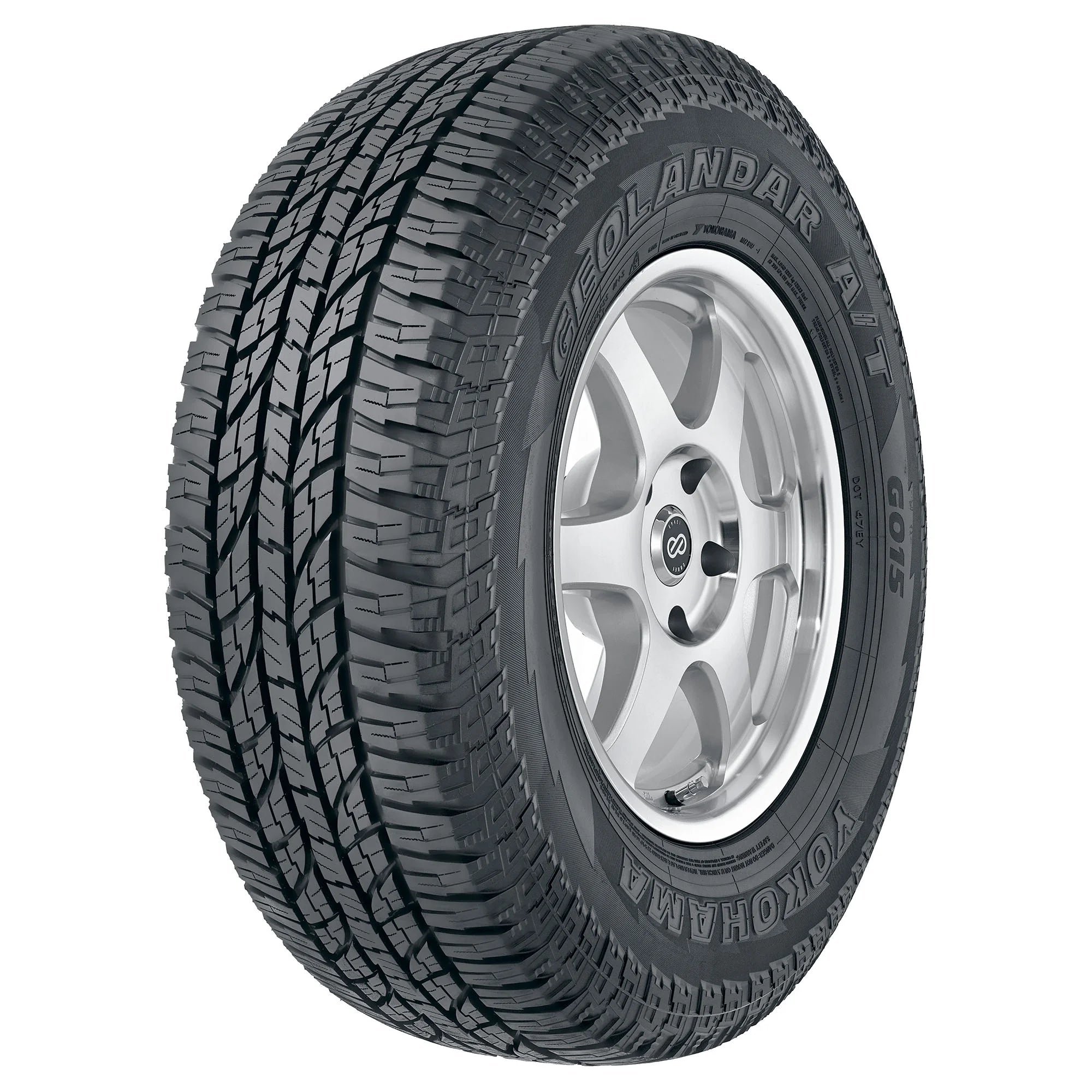 LT245/75R16 Yokohama Geolandar at G015 All Terrain 120/116S E Light Truck Tire - Gun Hill Tire House (WTW - WHOLESALE TIRES & WHEELS)