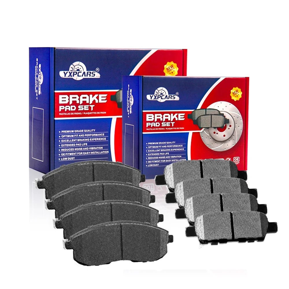 Front & Rear Disc Ceramic Brake Pads for 2002 - 2012 Nissan Altima 2011 - 2017 Juke - Gun Hill Tire House (WTW - WHOLESALE TIRES & WHEELS)