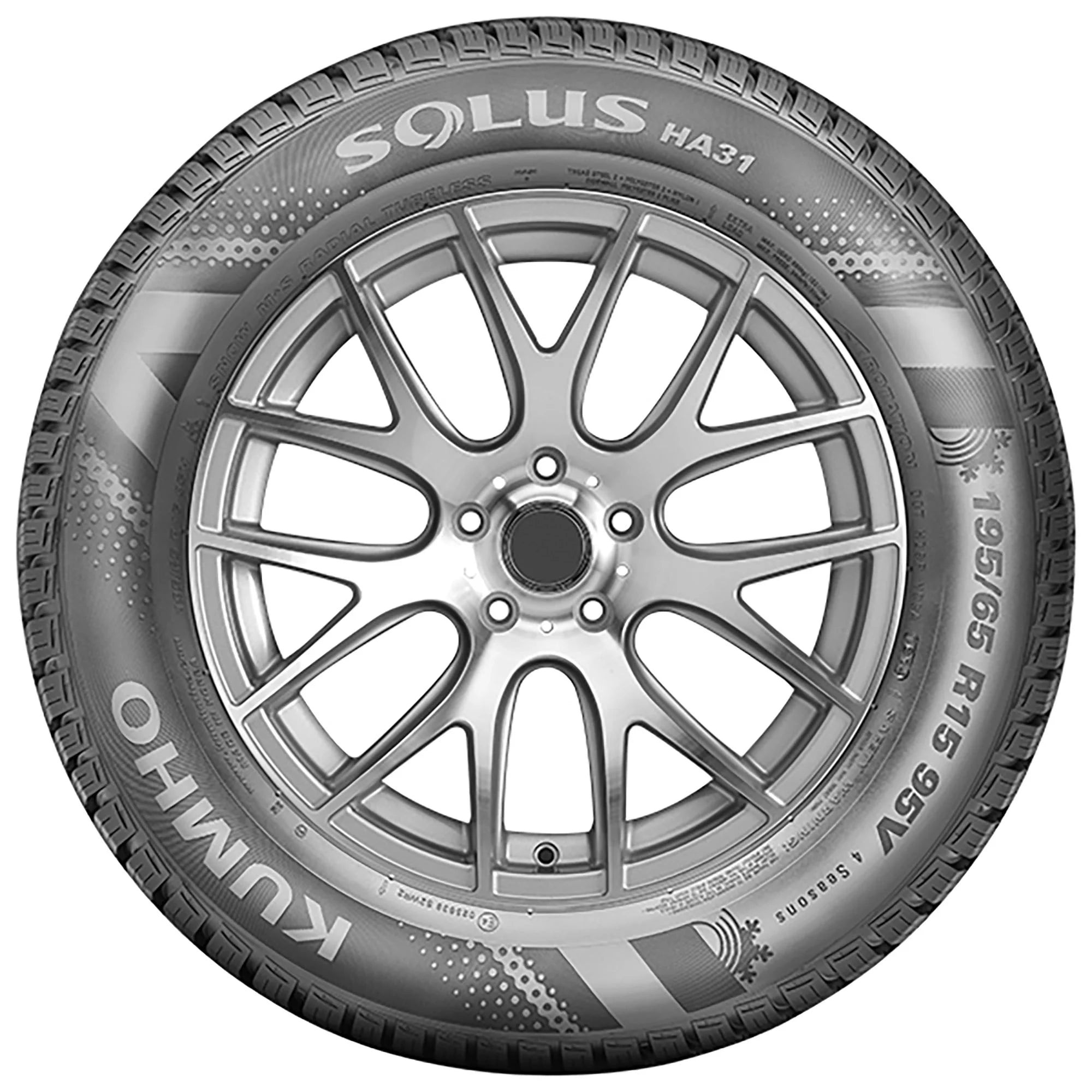 225/55R17 Kumho Solus HA31 All Weather 101V XL Passenger Tire - Gun Hill Tire House (WTW - WHOLESALE TIRES & WHEELS)