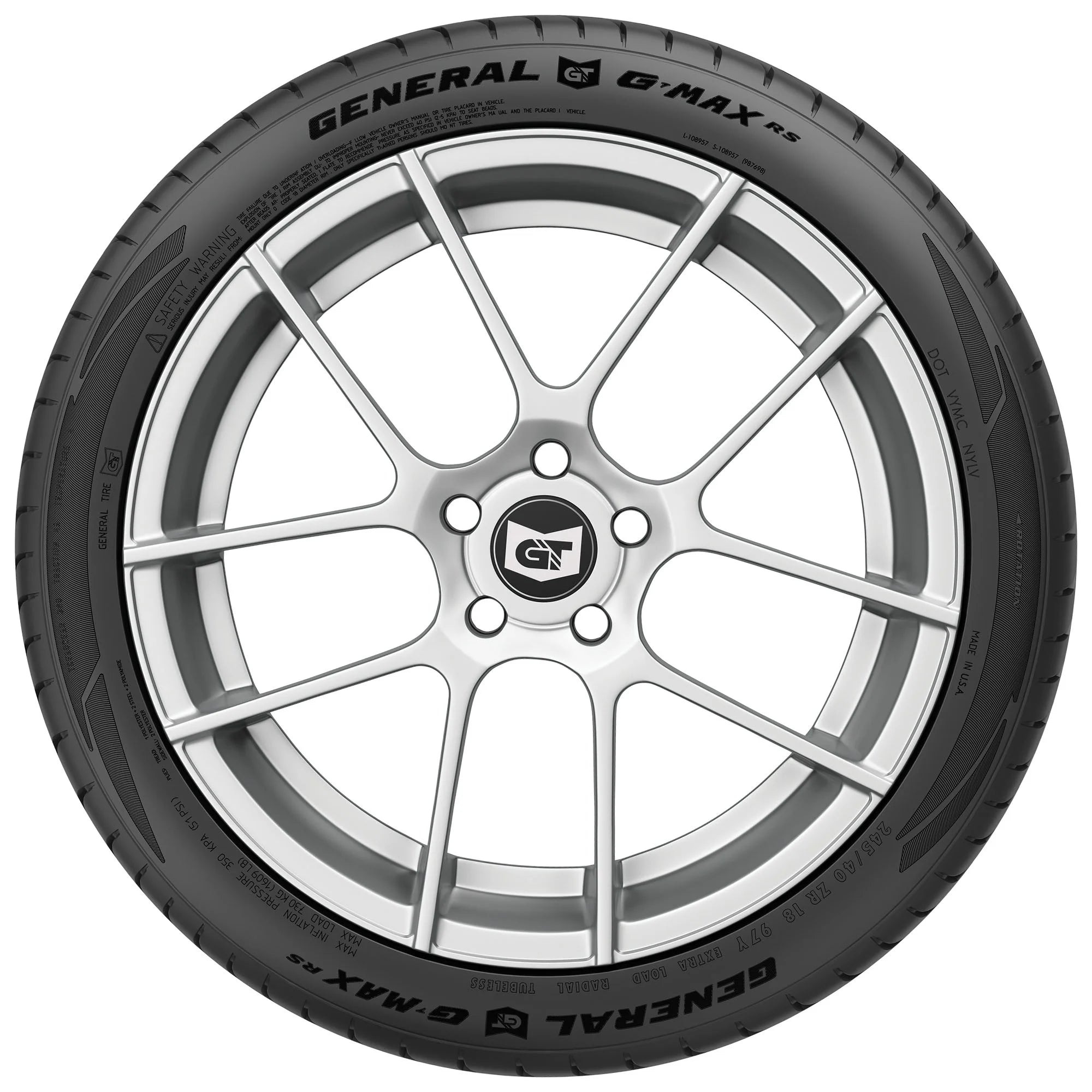 255/35ZR19 General GMAX - RS 96Y XL FR - Gun Hill Tire House (WTW - WHOLESALE TIRES & WHEELS)