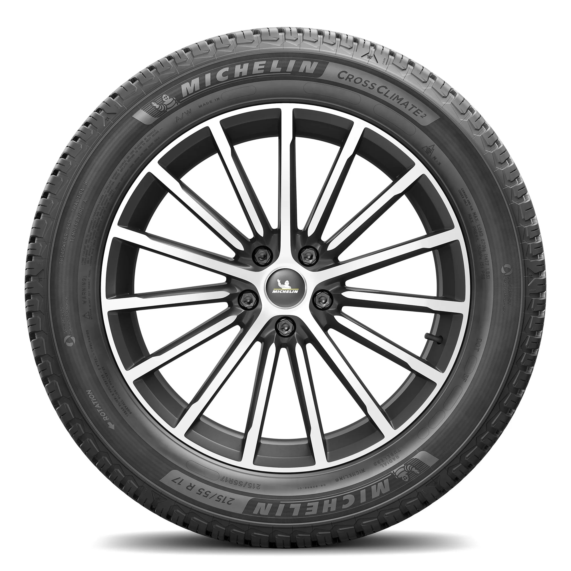215/60R16 Michelin Crossclimate2 All - Season 95V Tire - Gun Hill Tire House (WTW - WHOLESALE TIRES & WHEELS)