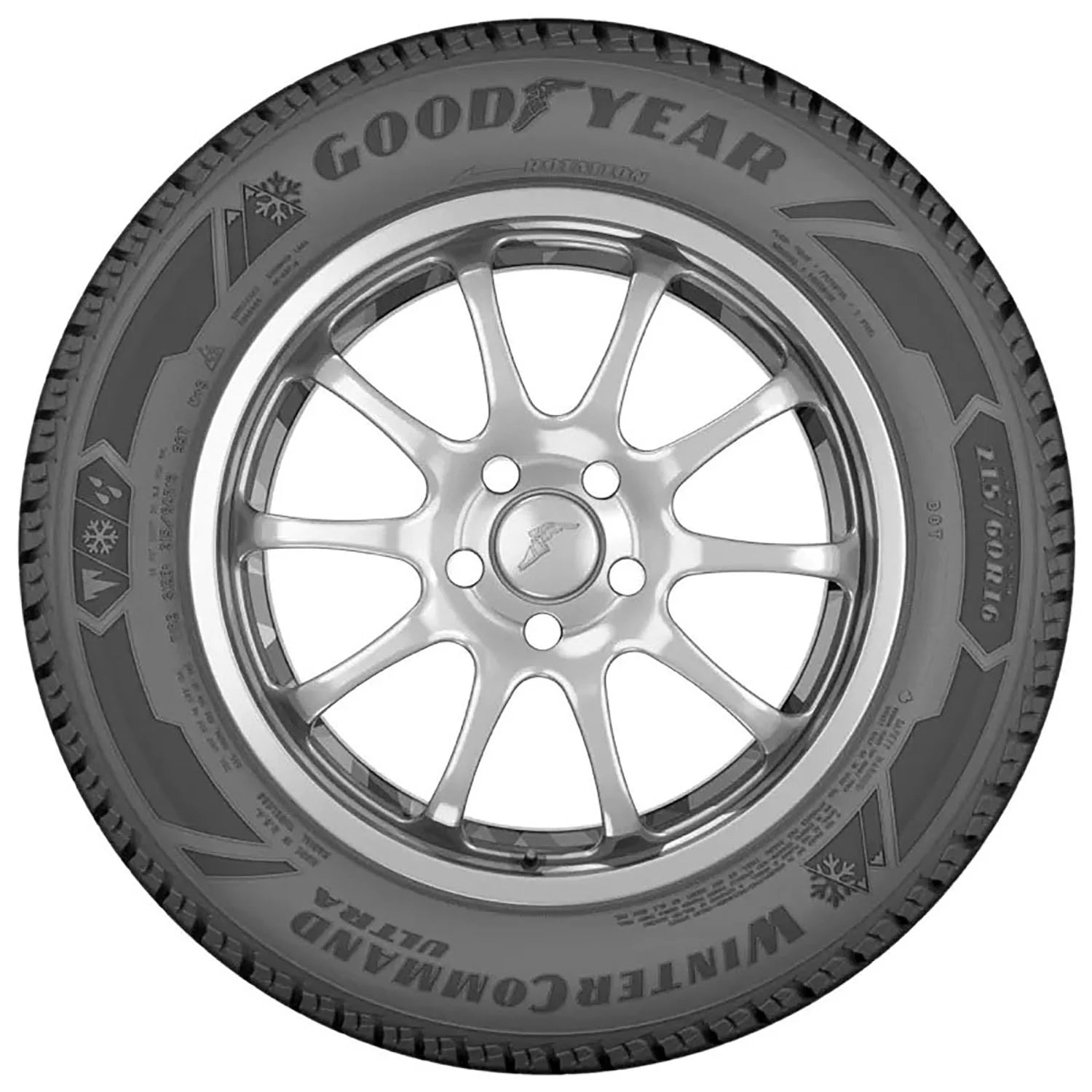 235/45R19 Goodyear Winter Command Ultra Winter 99V XL Passenger Tire - Gun Hill Tire House (WTW - WHOLESALE TIRES & WHEELS)