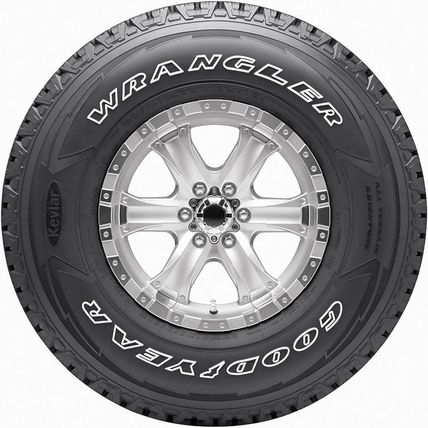LT275/65R18 Goodyear Wrangler All - Terrain Adventure with Kevlar All Terrain 113/110S C Light Truck Tire - Gun Hill Tire House (WTW - WHOLESALE TIRES & WHEELS)
