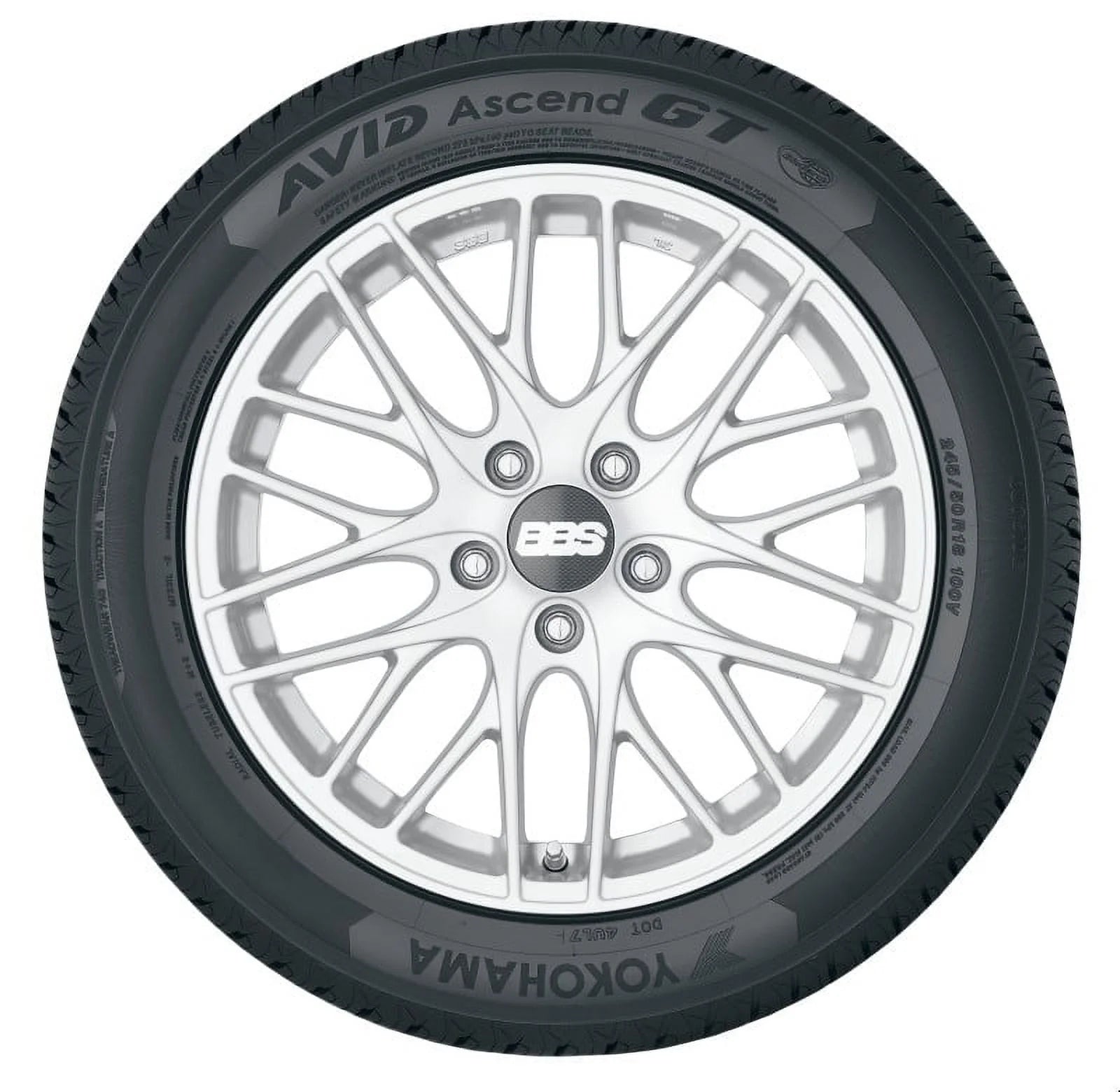 215/50R17 Yokohama Avid Ascend GT All Season 95V XL Passenger Tire - Gun Hill Tire House (WTW - WHOLESALE TIRES & WHEELS)