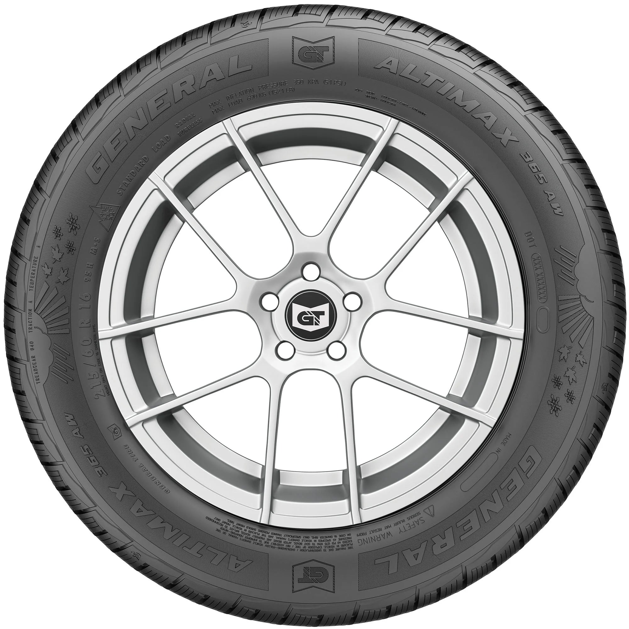 215/45R17 General Altimax 365AW All Weather 87V Passenger Tire - Gun Hill Tire House (WTW - WHOLESALE TIRES & WHEELS)