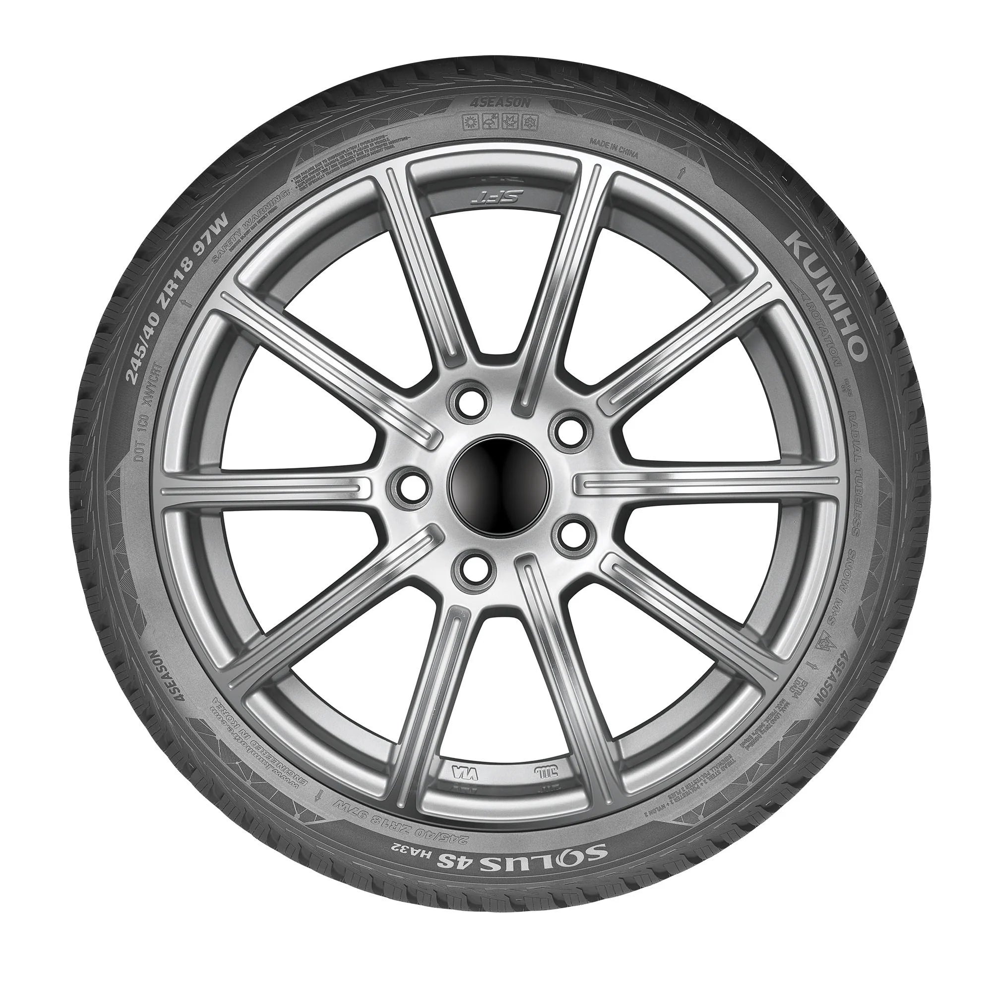 205/50R17 Kumho Solus HA32 All Weather 93W XL Passenger Tire - Gun Hill Tire House (WTW - WHOLESALE TIRES & WHEELS)