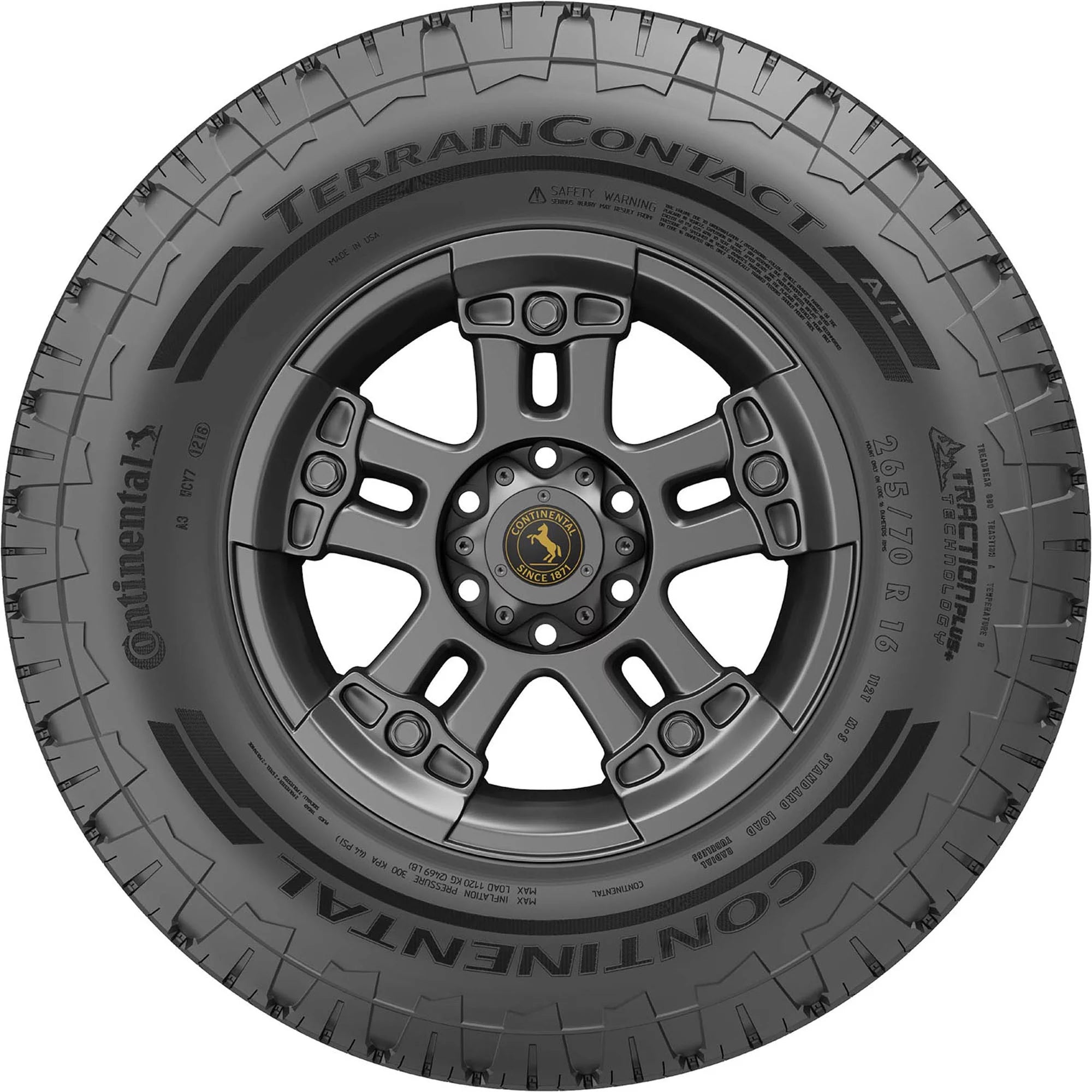 LT245/75R16 Continental Terraincontact A/T All Terrain 120/116S E Light Truck Tire - Gun Hill Tire House (WTW - WHOLESALE TIRES & WHEELS)