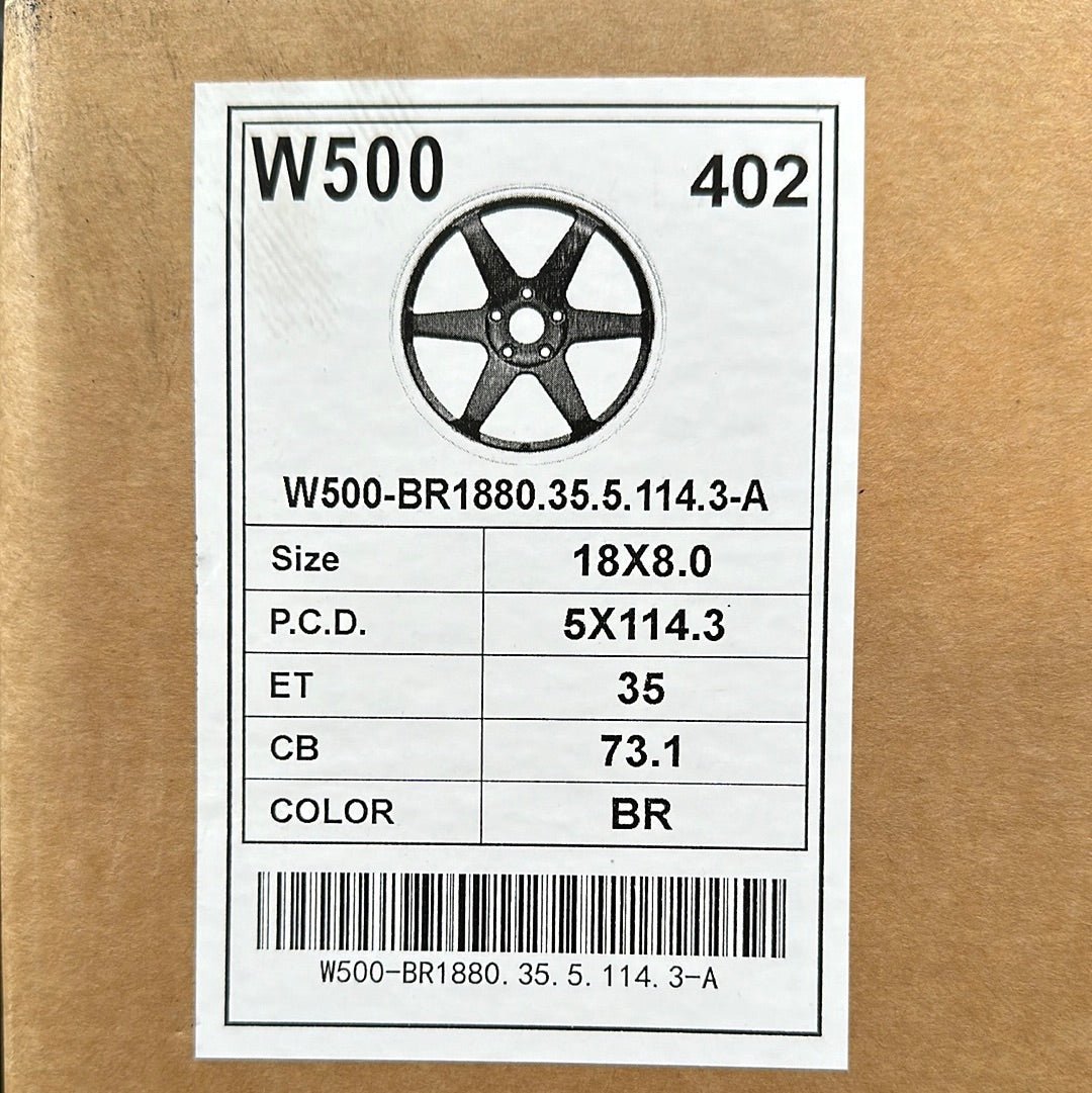 W500 18x9.0 5x114.3 BRONZE - Gun Hill Tire House (WTW - WHOLESALE TIRES & WHEELS)