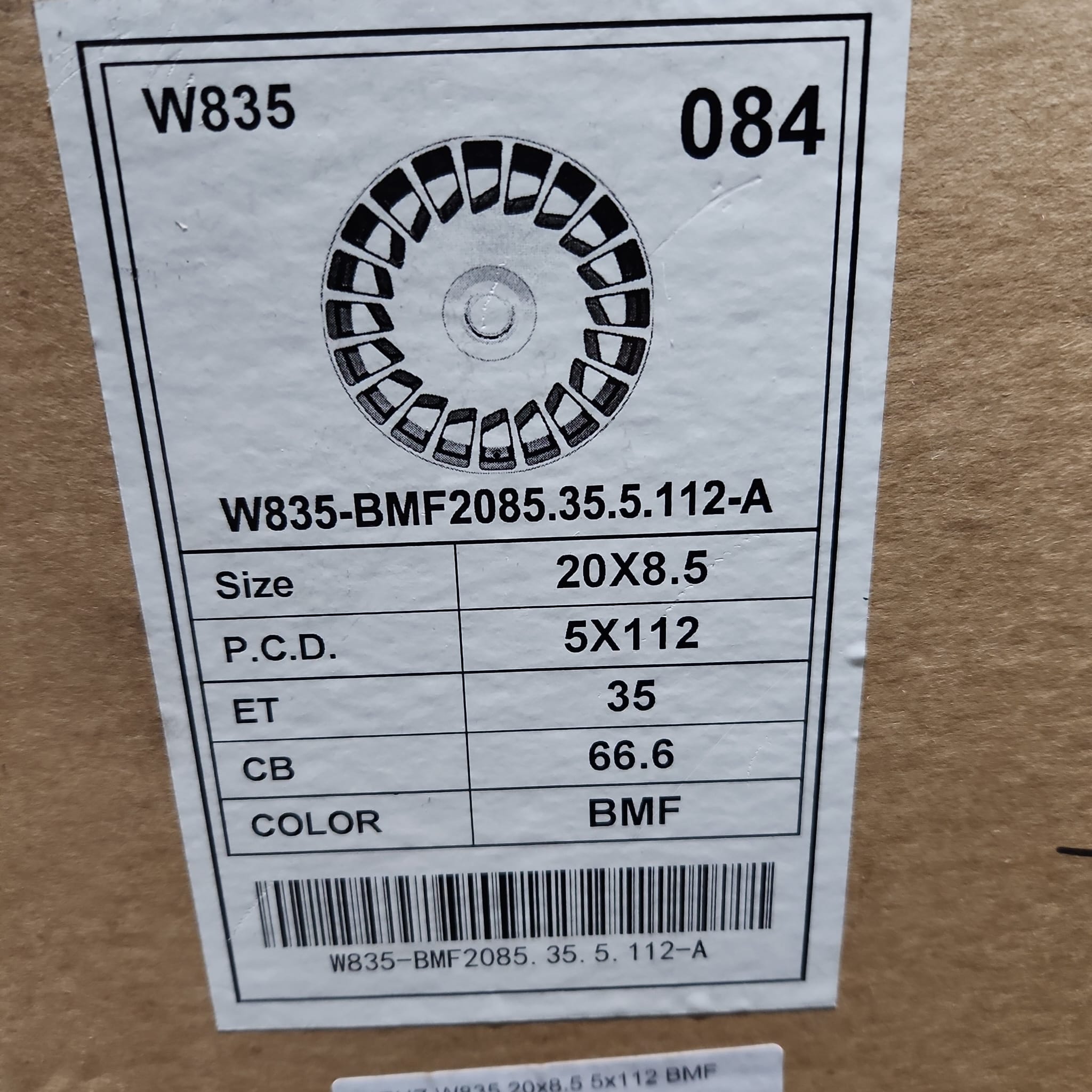 WHEELS W835 20x8.5 5x112 BMF - Gun Hill Tire House (WTW - WHOLESALE TIRES & WHEELS)