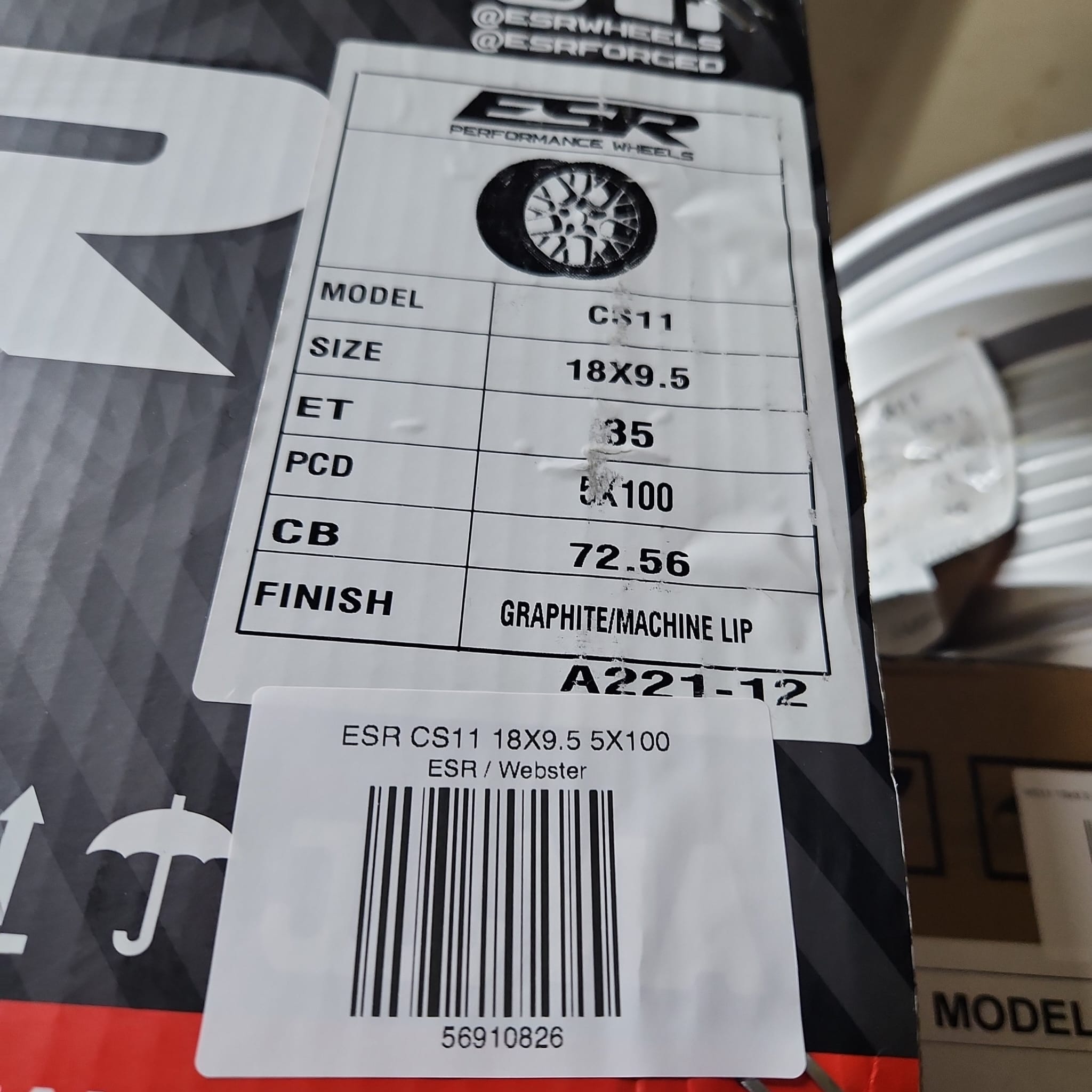 ESR CS11 18X9.5 5X100 - Gun Hill Tire House (WTW - WHOLESALE TIRES & WHEELS)