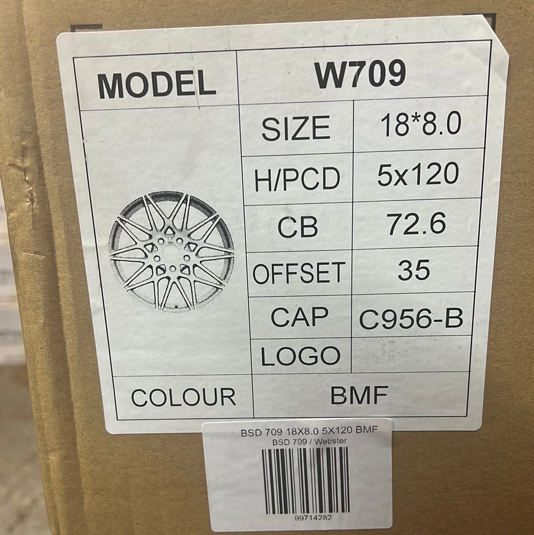 W709 18X8.0 5X120 BMF - Gun Hill Tire House (WTW - WHOLESALE TIRES & WHEELS)