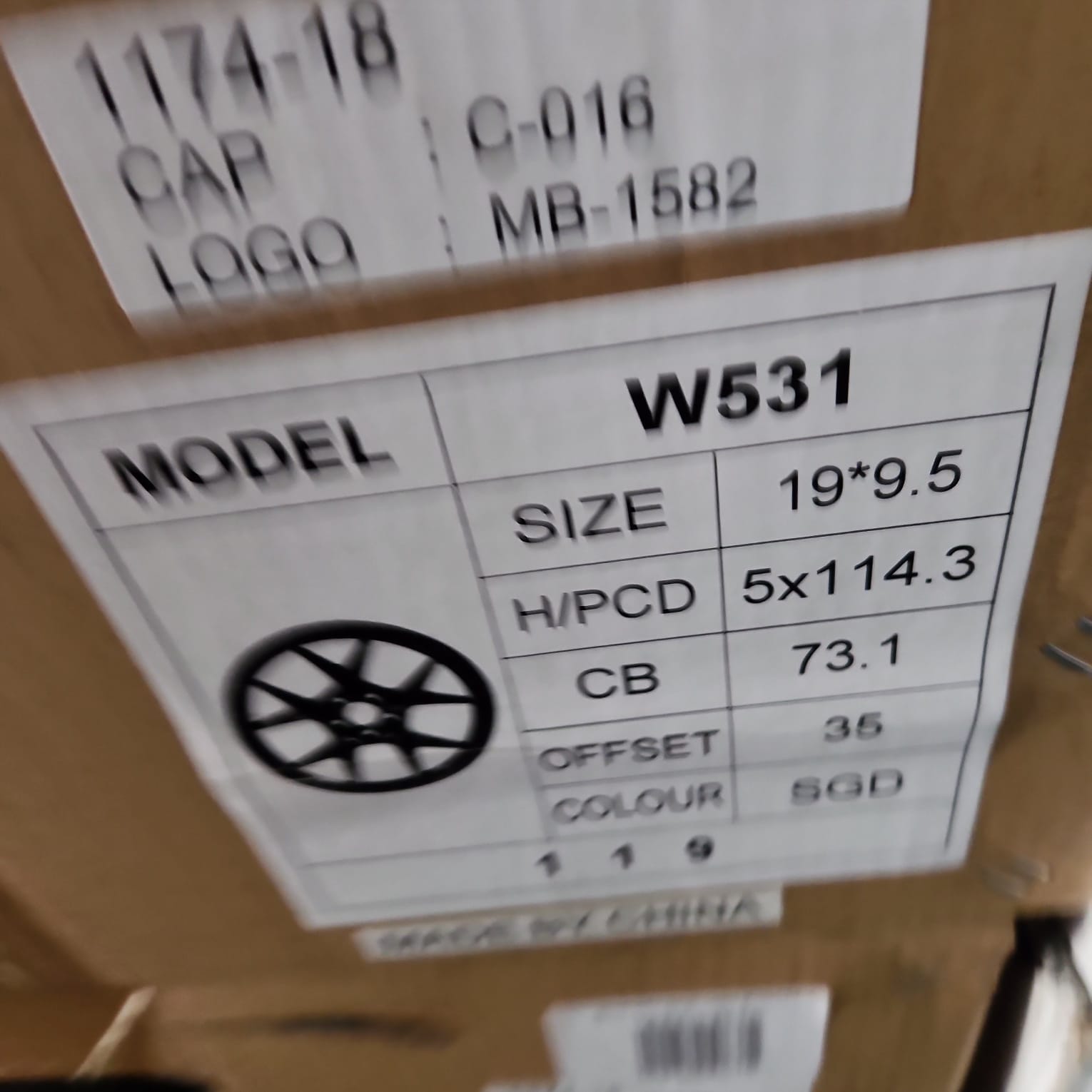 W531 19X9.5 5X114.3 - Gun Hill Tire House (WTW - WHOLESALE TIRES & WHEELS)