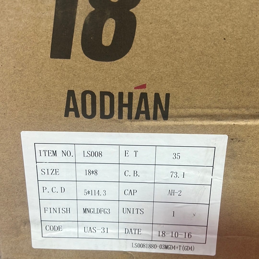 AODHAN - LS008 18X8.0 5X114.3 GOLD - Gun Hill Tire House (WTW - WHOLESALE TIRES & WHEELS)